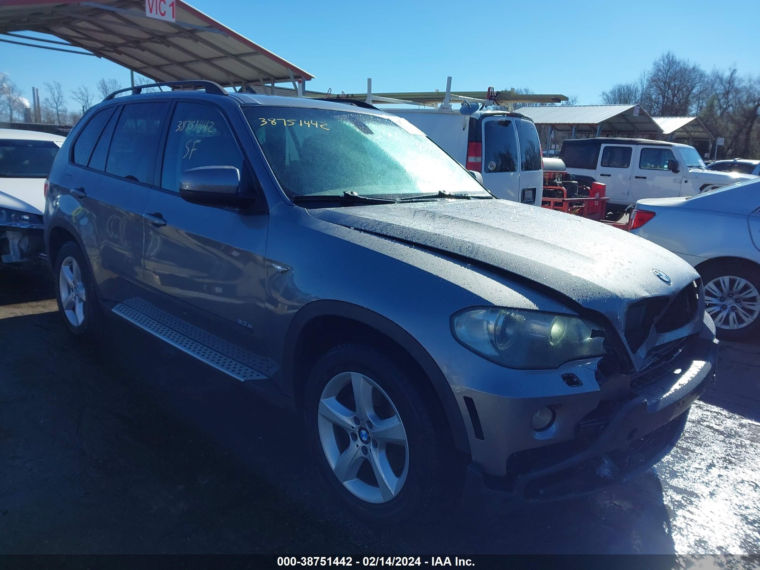 bmw x5 2008 5uxfe43538l008449