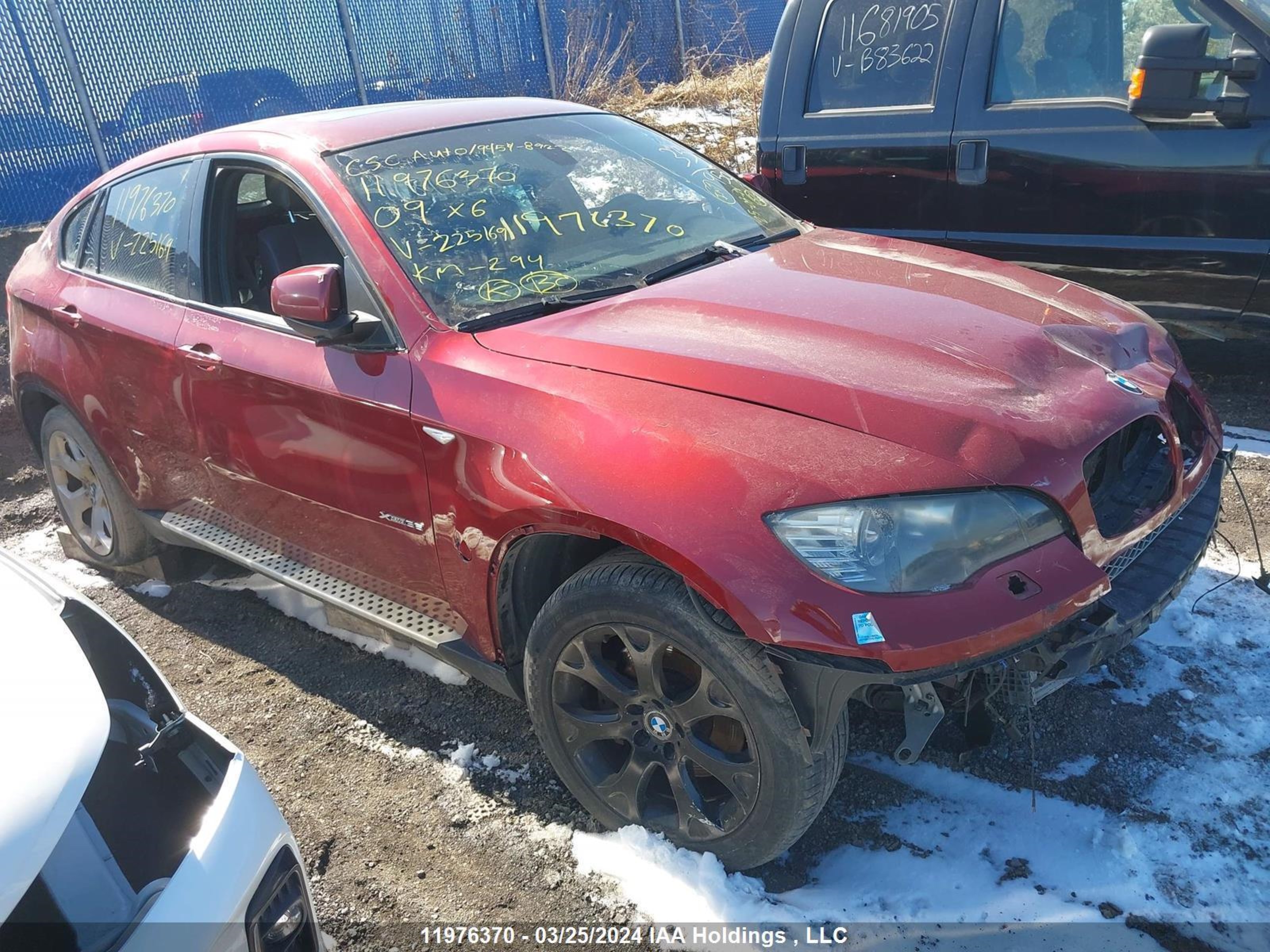 bmw x6 2009 5uxfg43539l225169