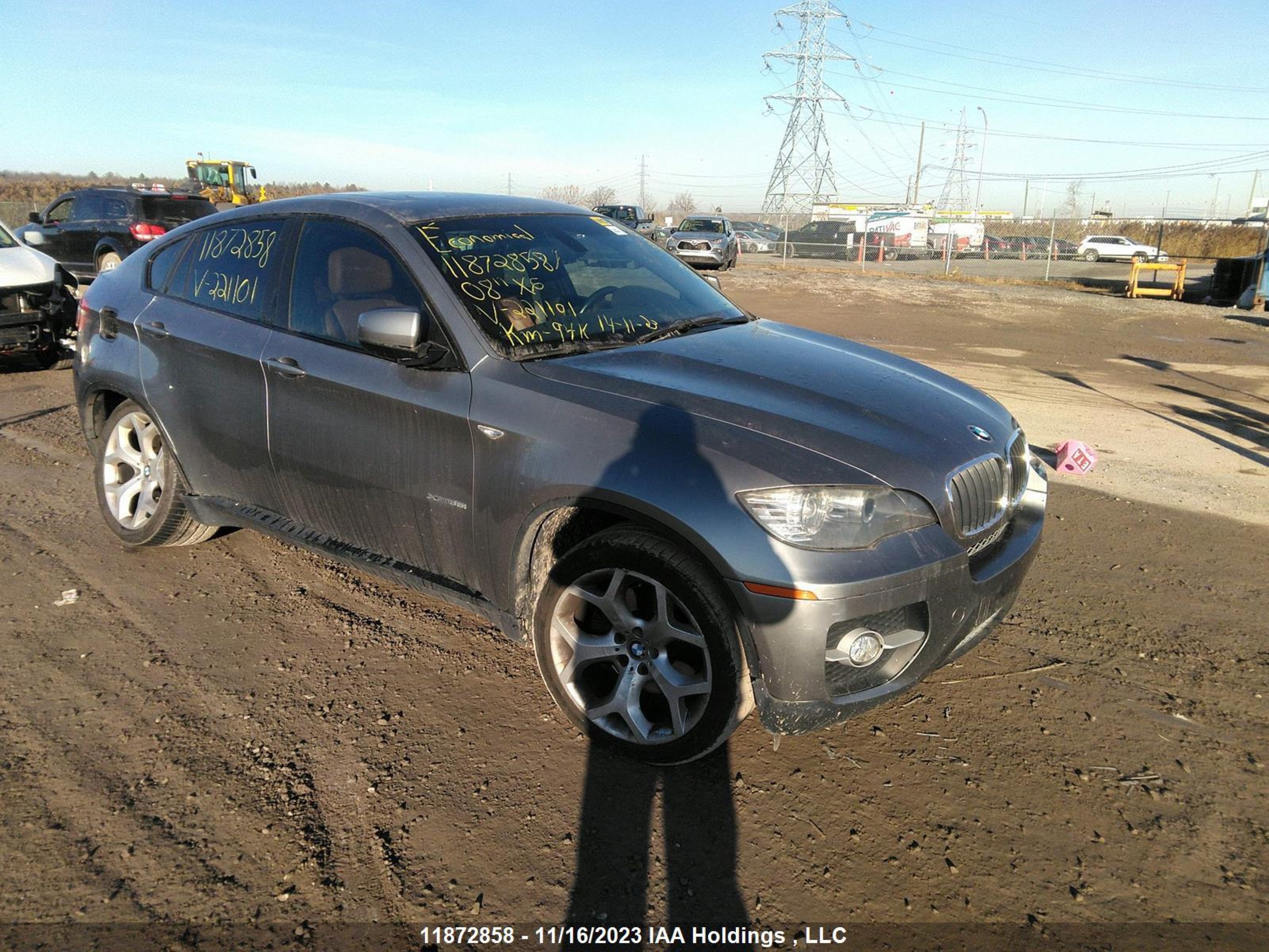 bmw x6 2008 5uxfg43568l221101