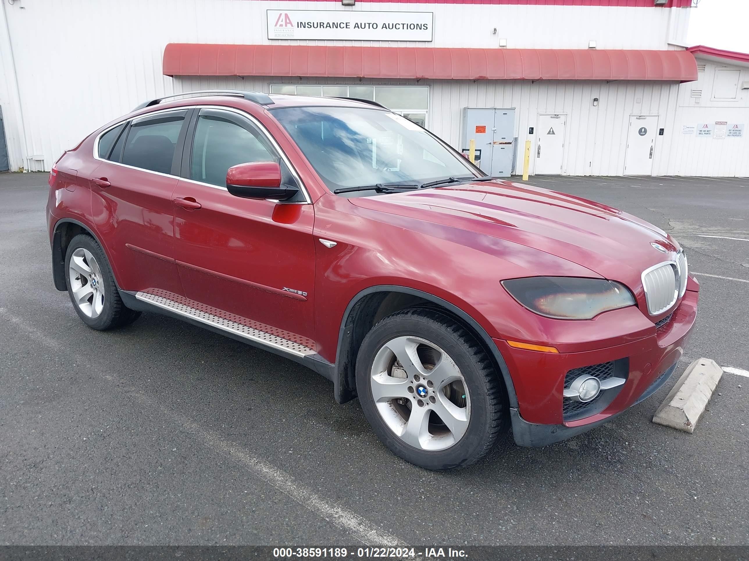 bmw x6 2008 5uxfg83538lz92140