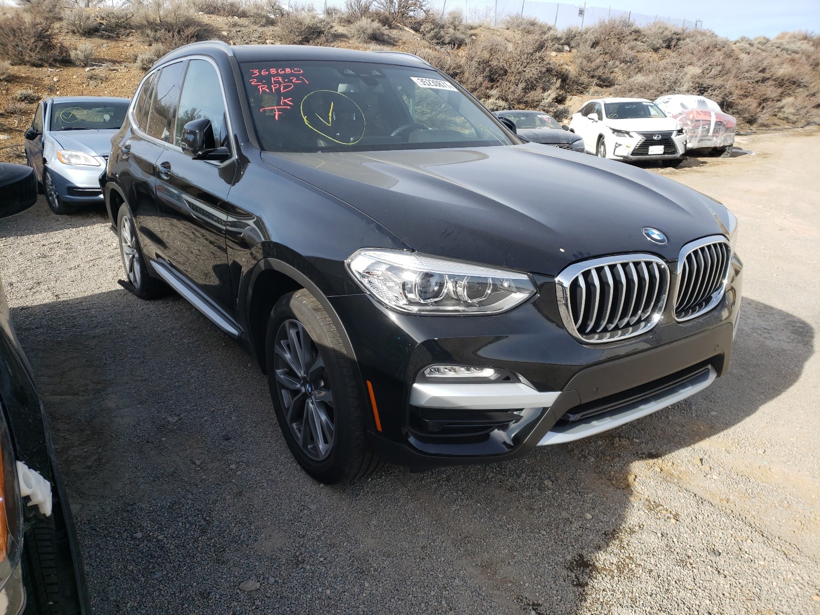 bmw x3 xdrive3 2019 5uxtr9c52kle13555