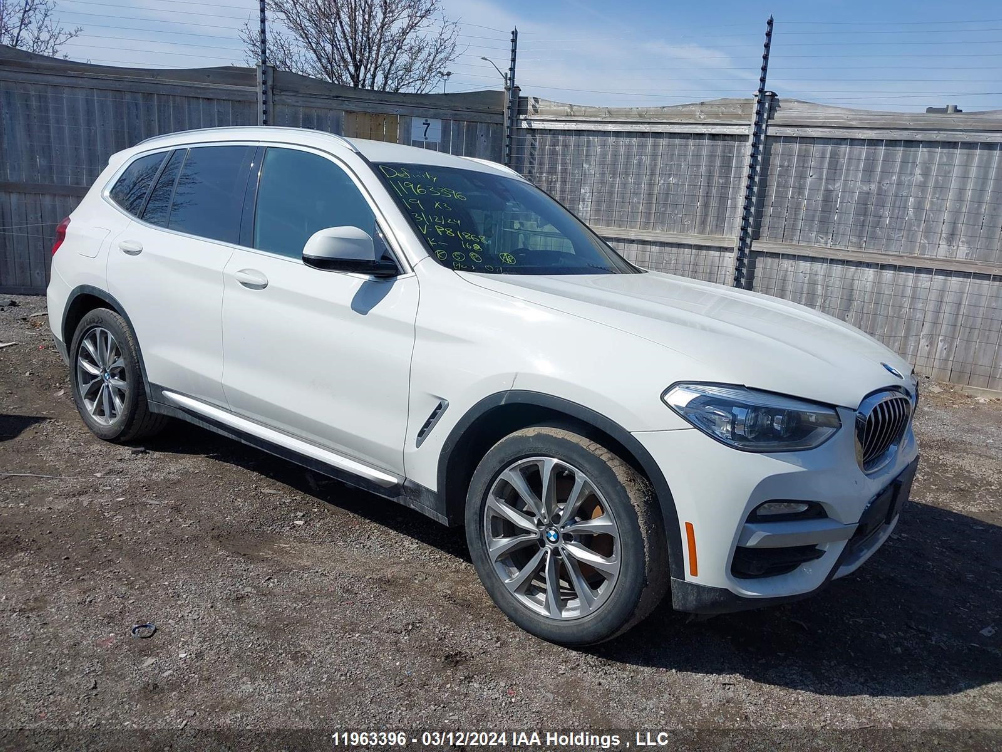 bmw x3 2019 5uxtr9c53klp81868