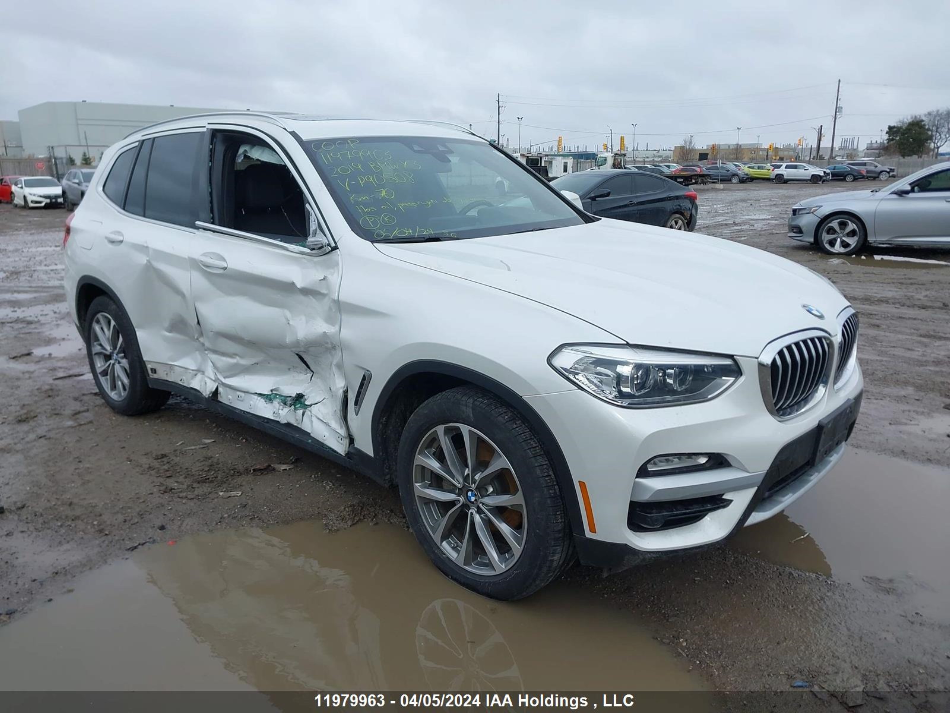 bmw x3 2019 5uxtr9c57klp90508