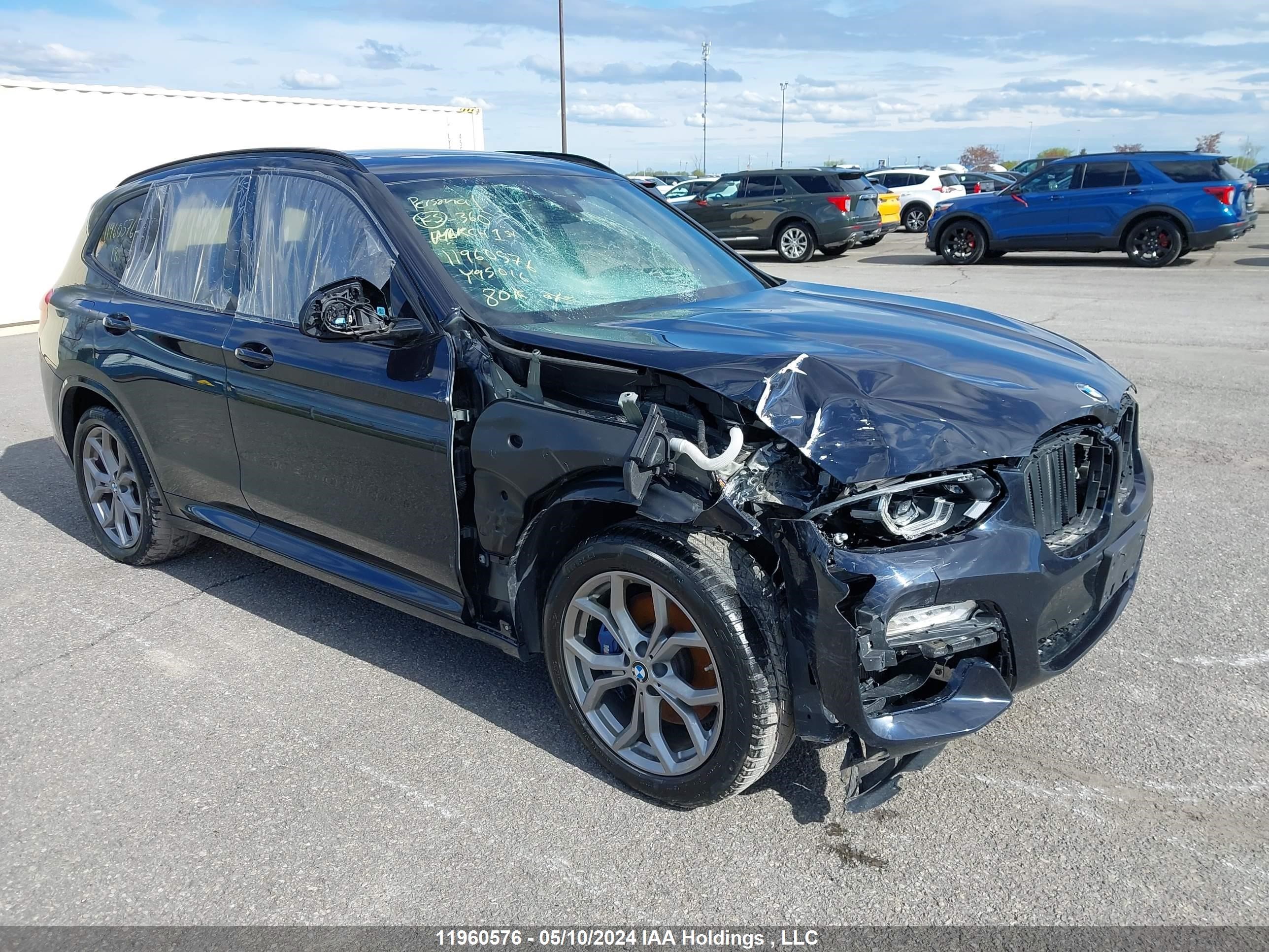 bmw x3 2018 5uxts3c55j0y95016