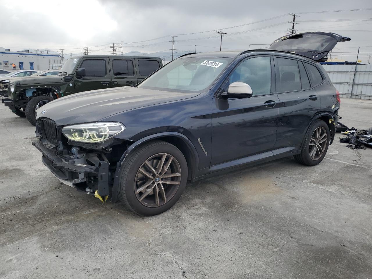 bmw x3 2018 5uxts3c55jla46117