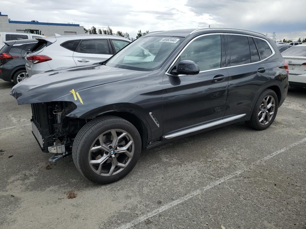 bmw x3 2021 5uxty3c07m9g83871