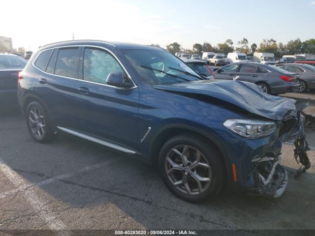 bmw x3 2021 5uxty3c0xm9g10168