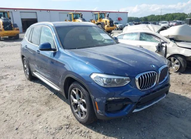 bmw x3 2021 5uxty5c09m9g22680