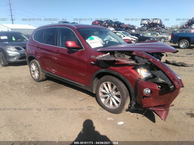 bmw x3 2014 5uxwx9c50e0d27444