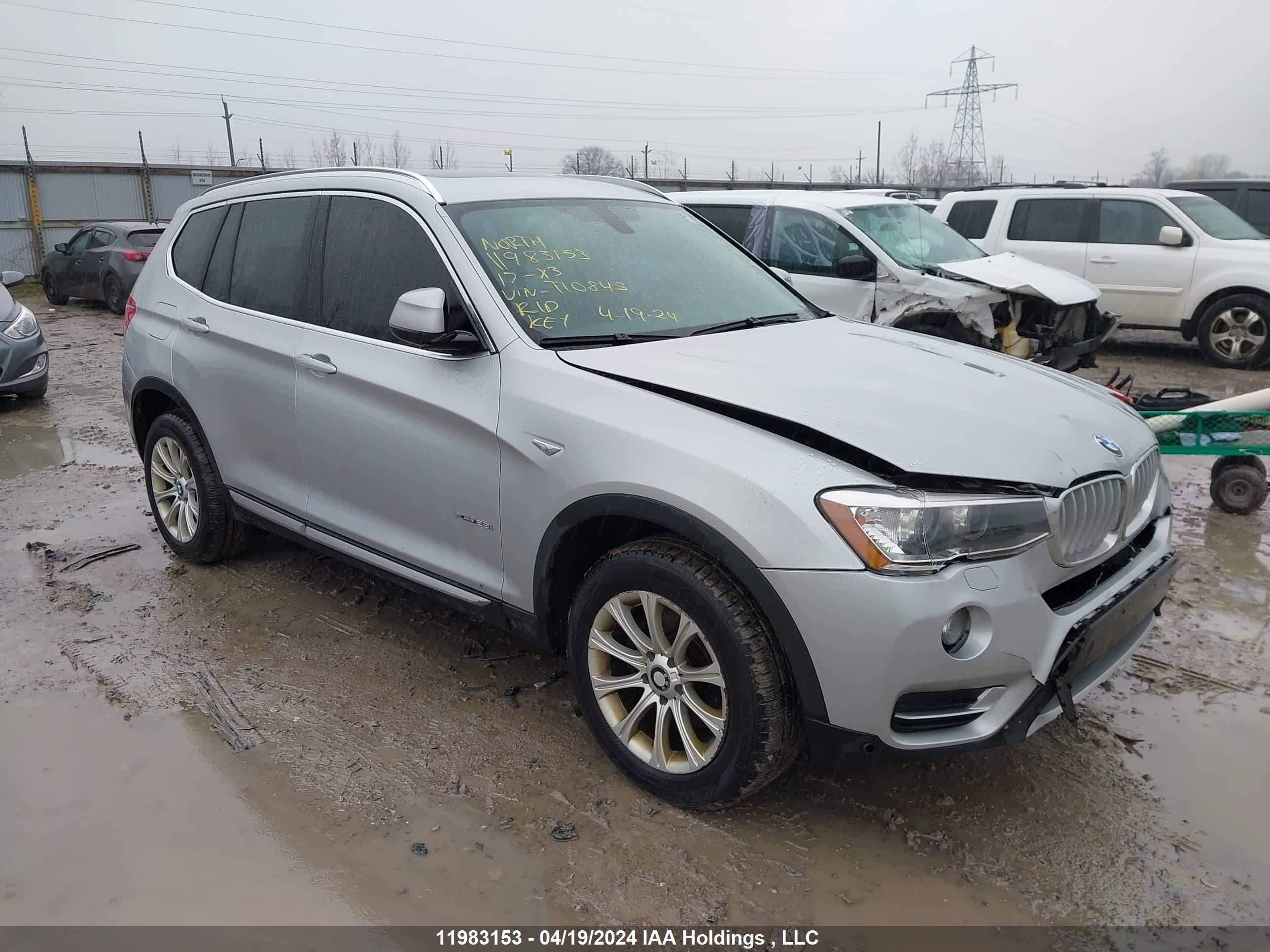 bmw x3 2017 5uxwx9c58h0t10845