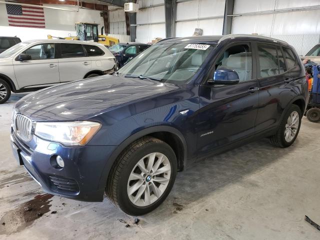 bmw x3 xdrive2 2016 5uxwy3c5xg0n87621