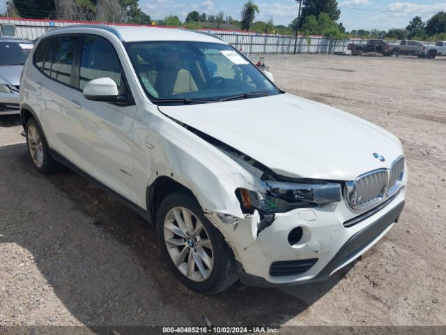 bmw x3 2016 5uxwz7c51g0m83894