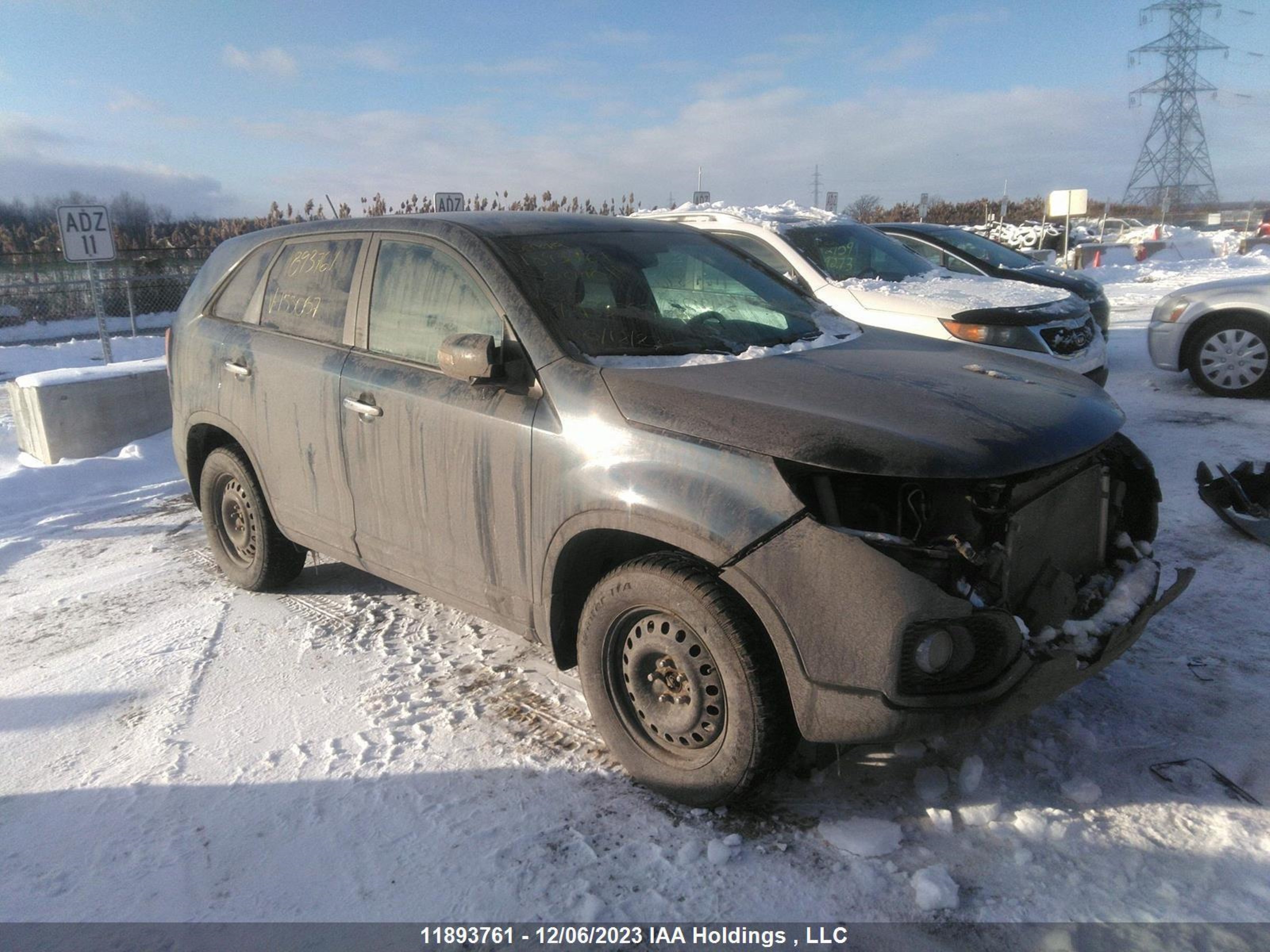 kia sorento 2011 5xykt3a17bg155067