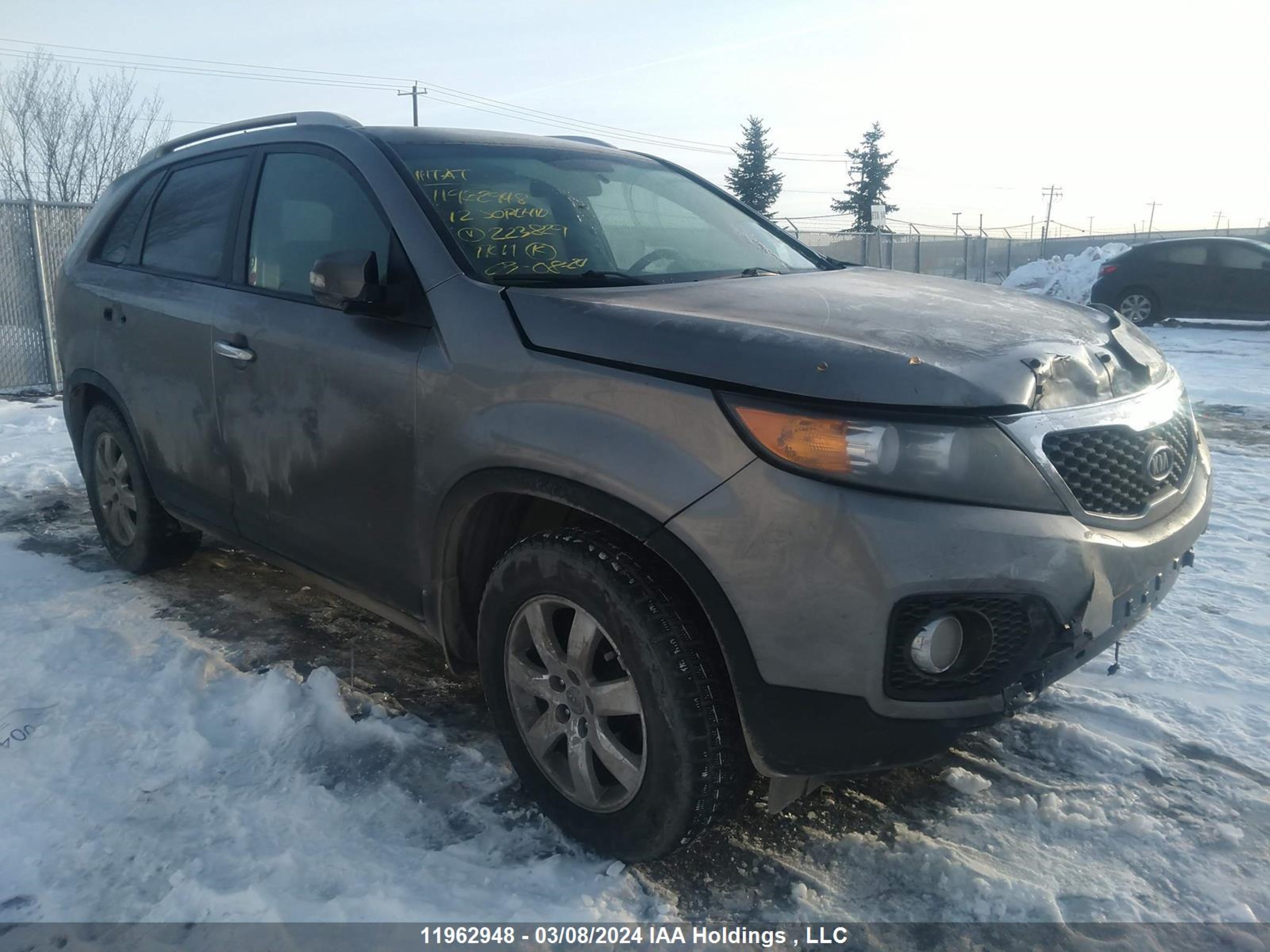 kia sorento 2012 5xykt3a68cg223826