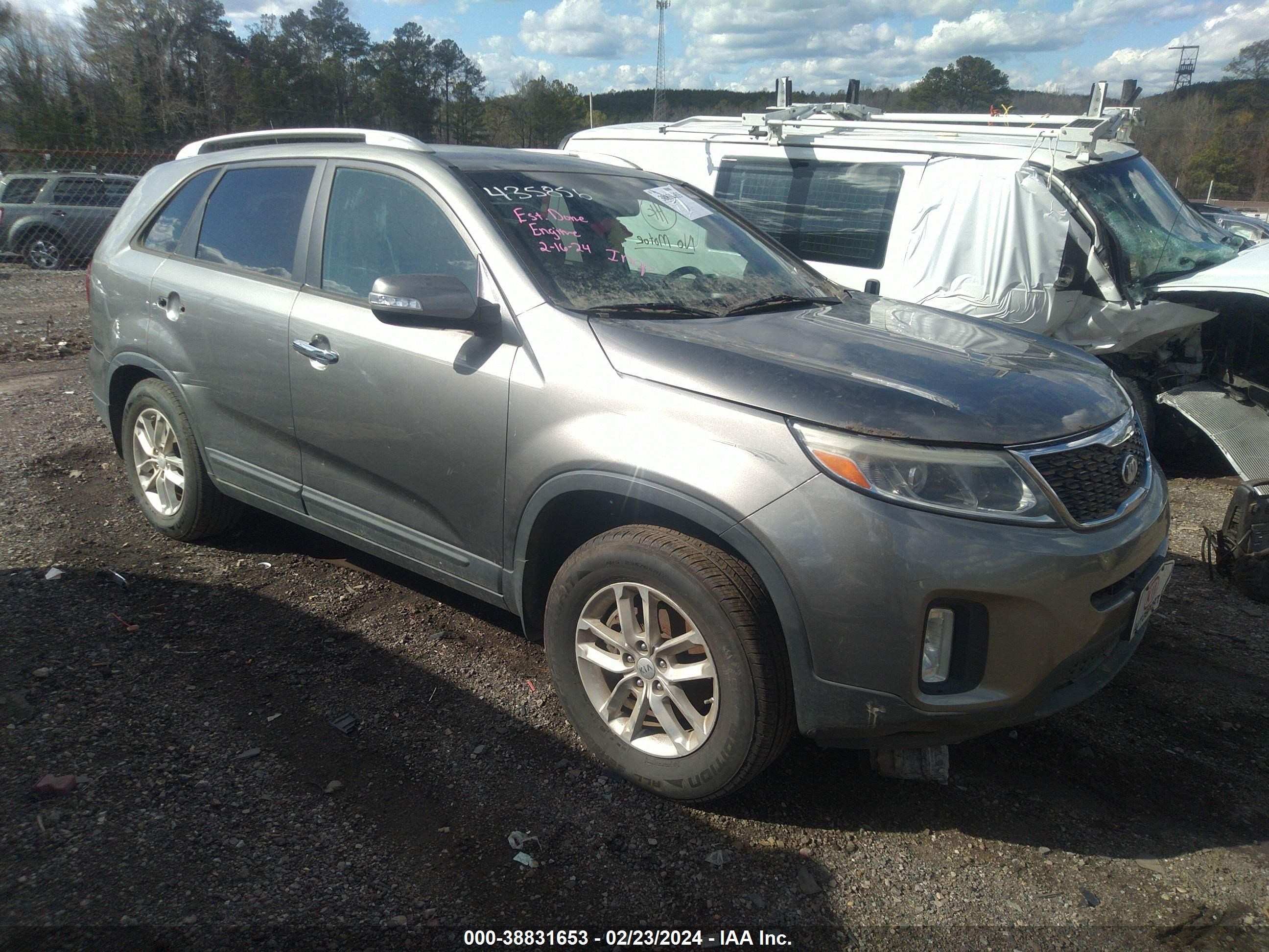 kia sorento 2014 5xykt3a6xeg435856