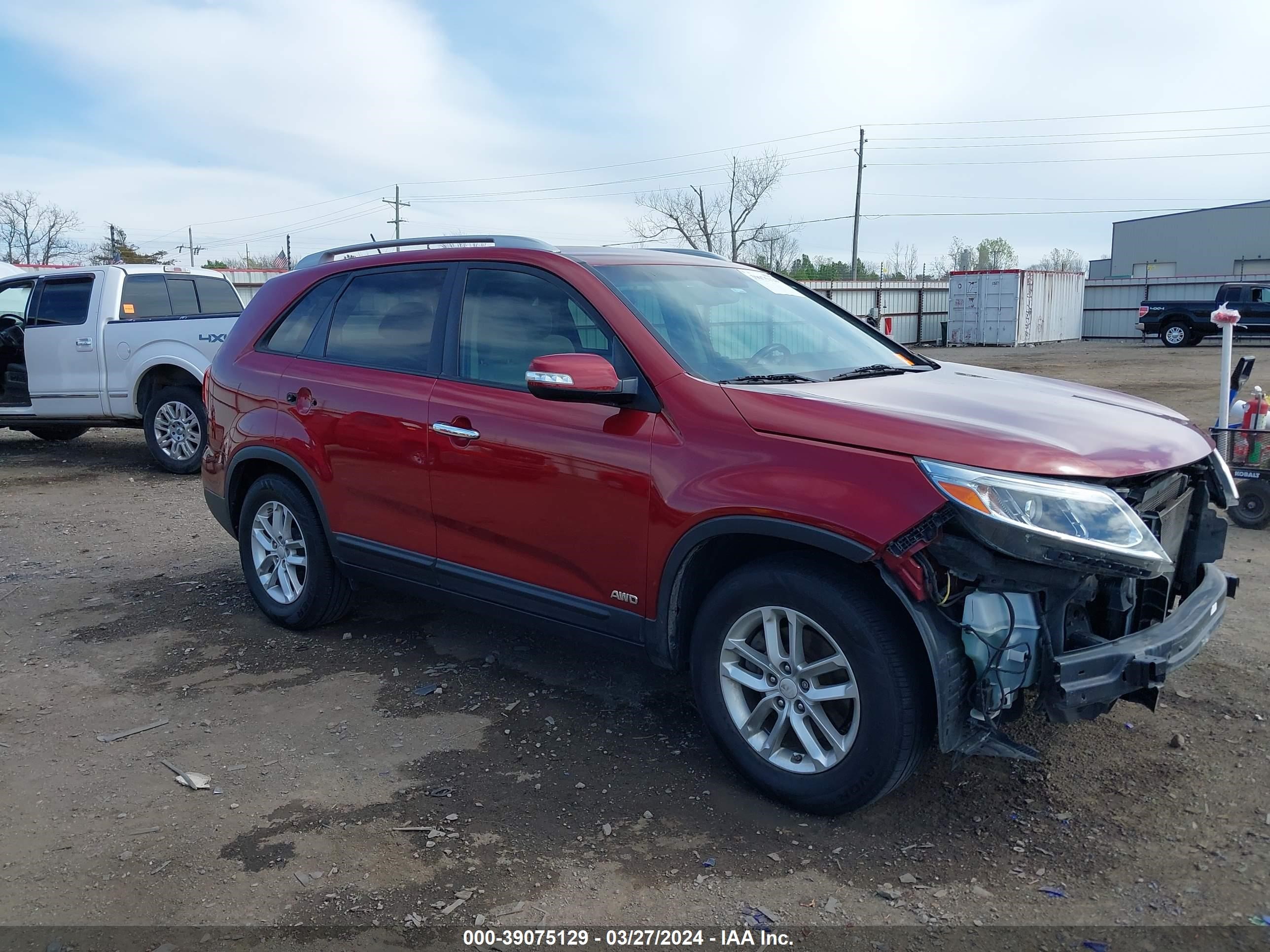 kia sorento 2014 5xyktca66eg446837