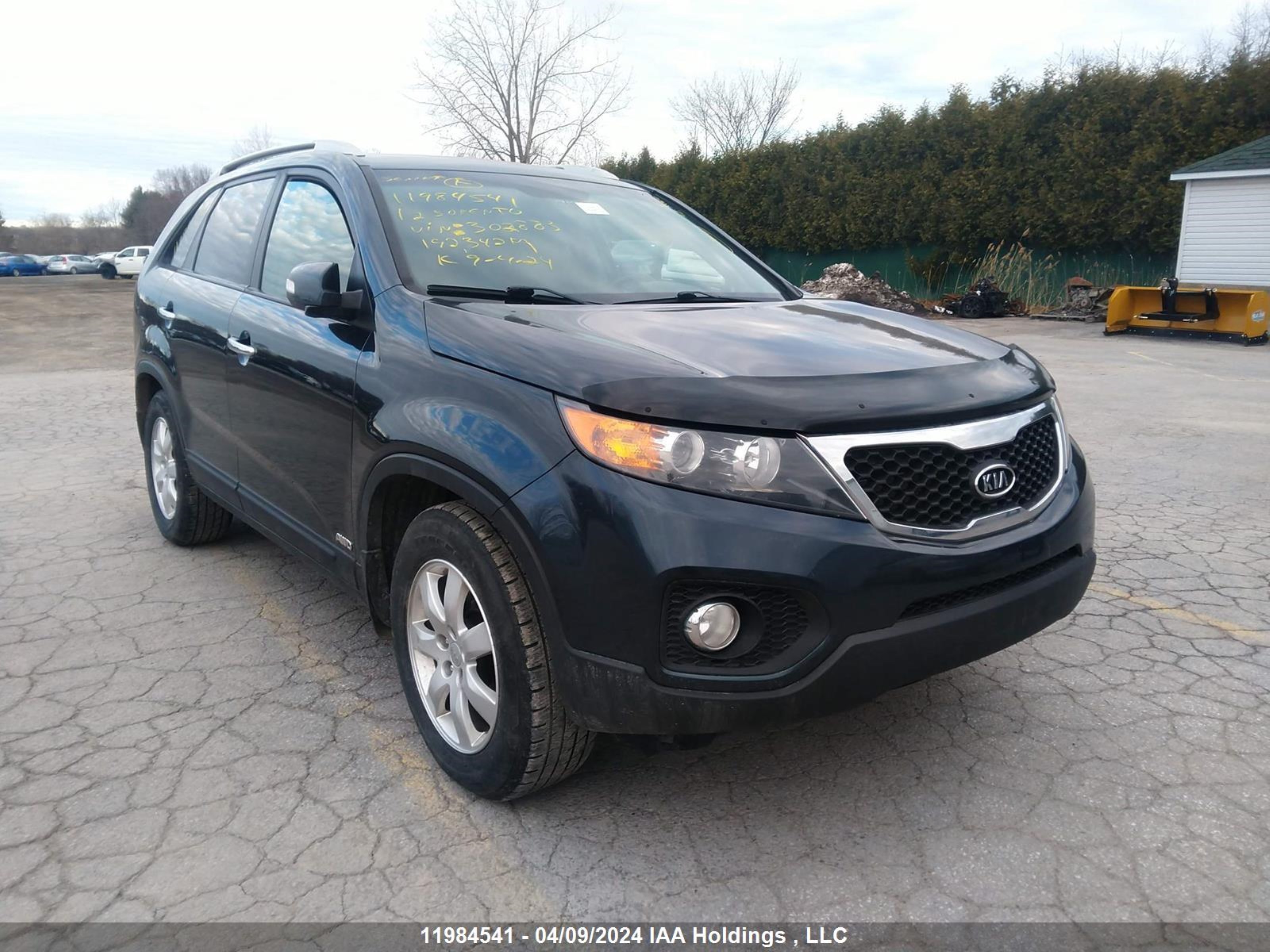 kia sorento 2012 5xyktda26cg302883