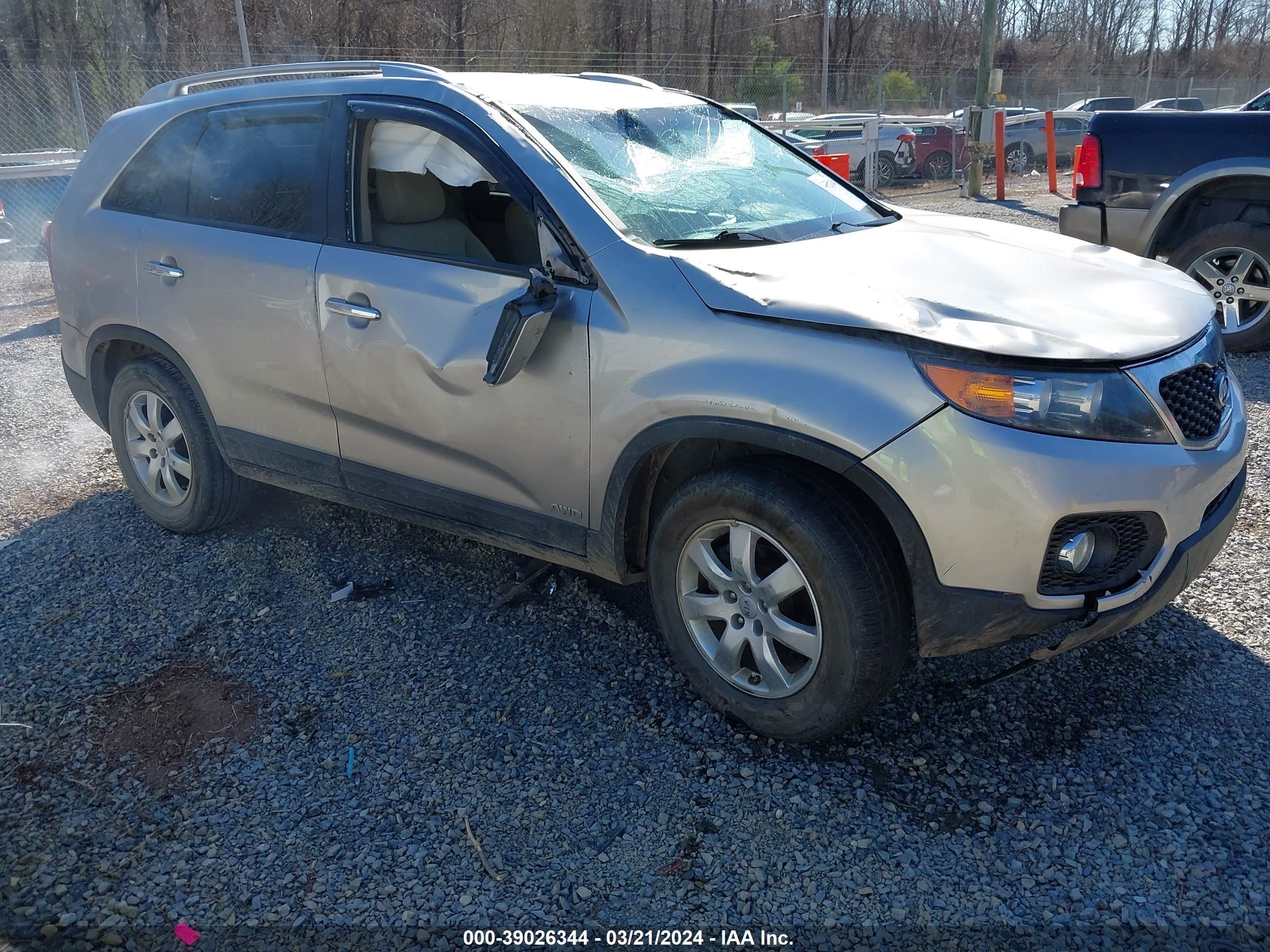 kia sorento 2013 5xyktda61dg424409