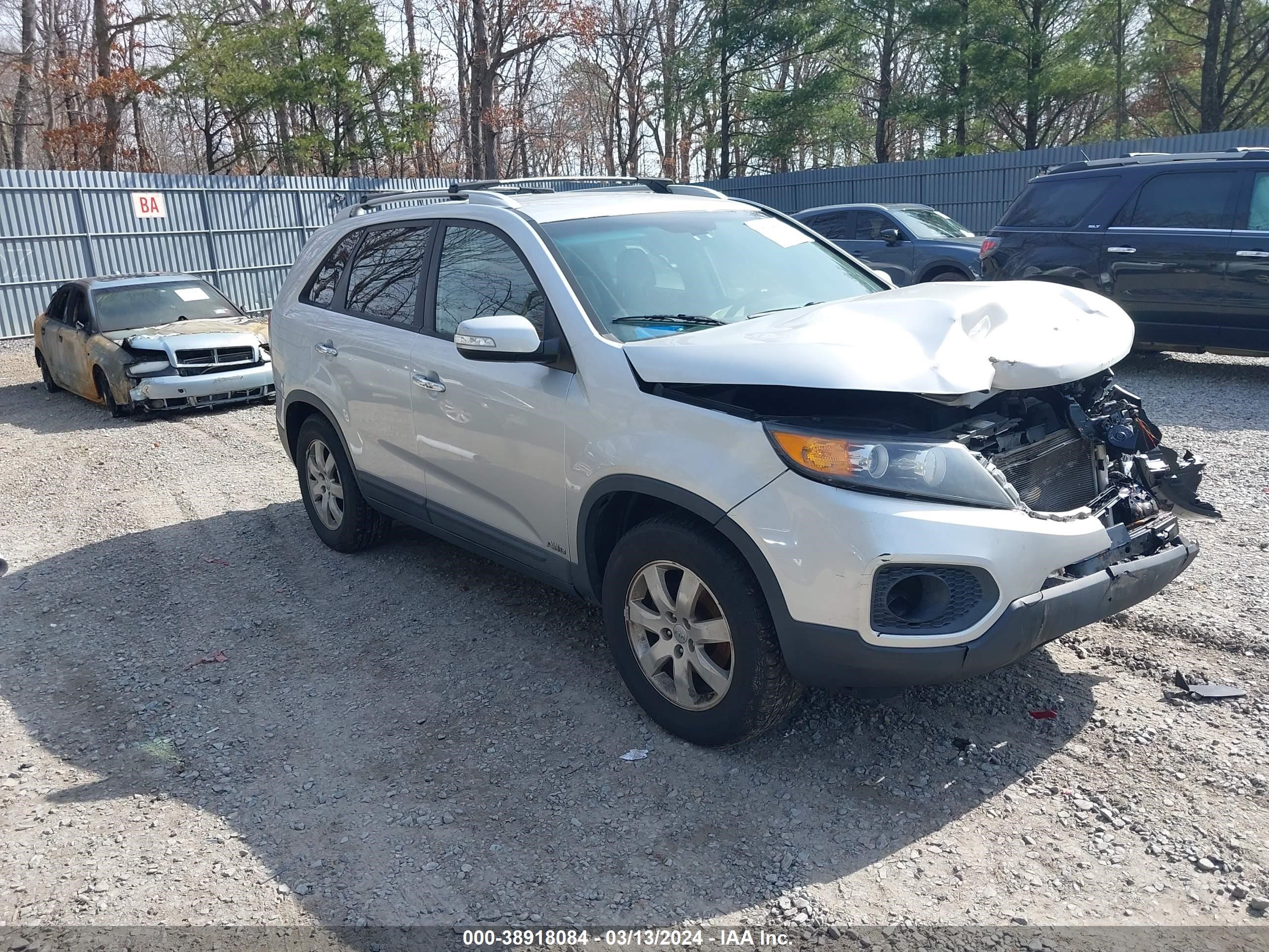 kia sorento 2012 5xyktda66cg254224