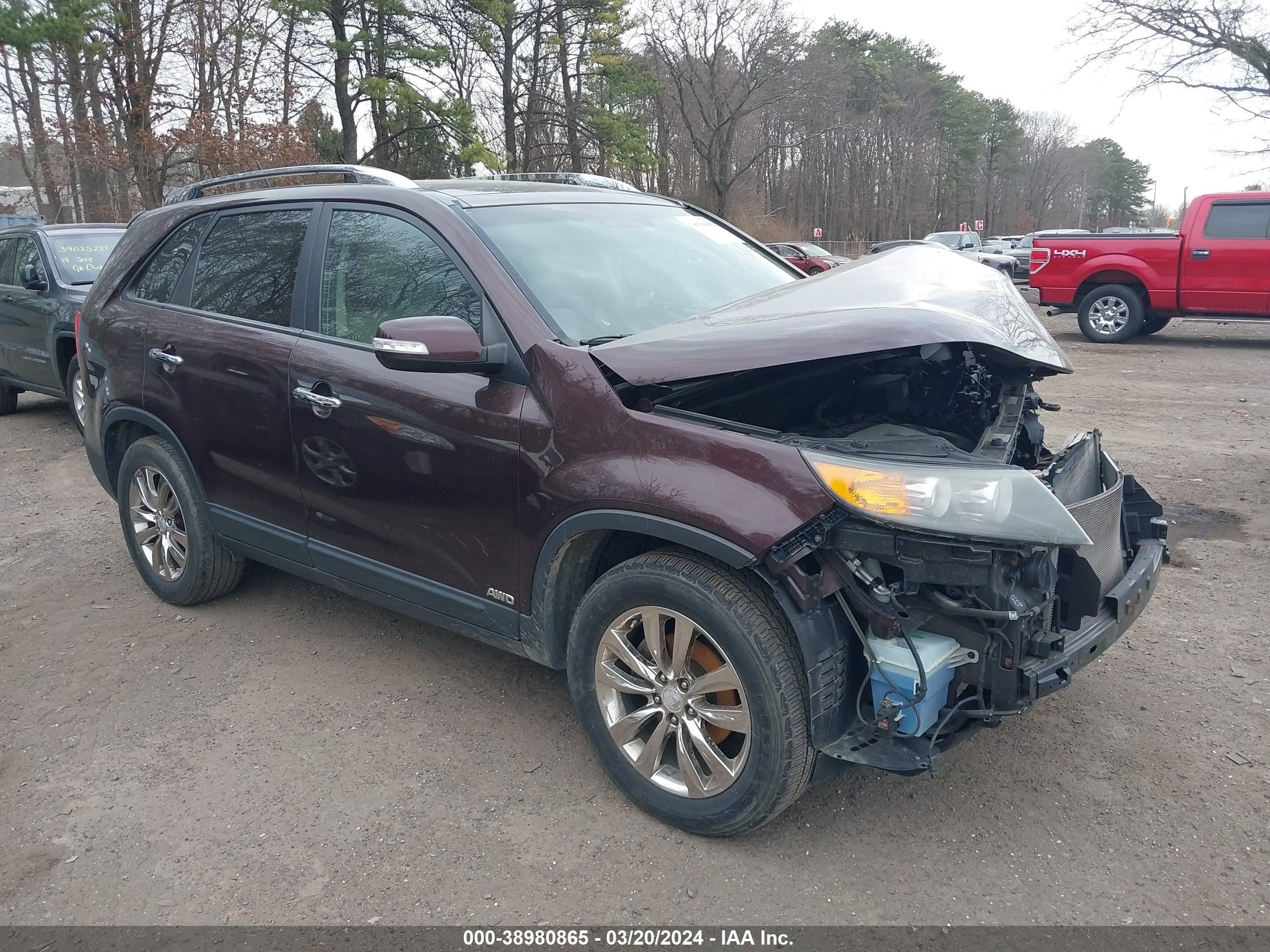 kia sorento 2011 5xykuda21bg116356