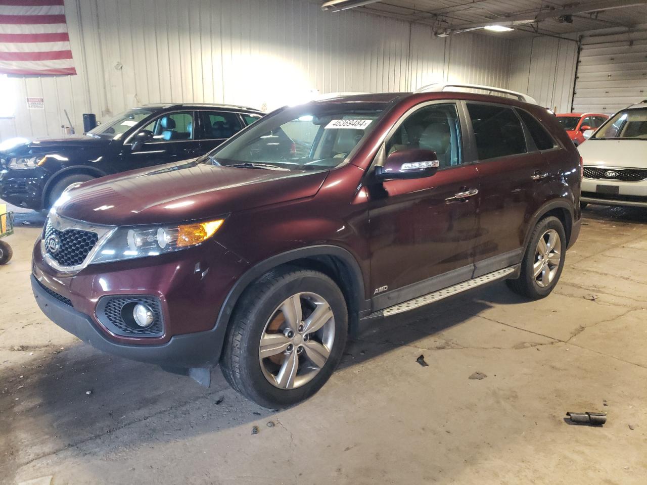 kia sorento 2012 5xykuda25cg300572