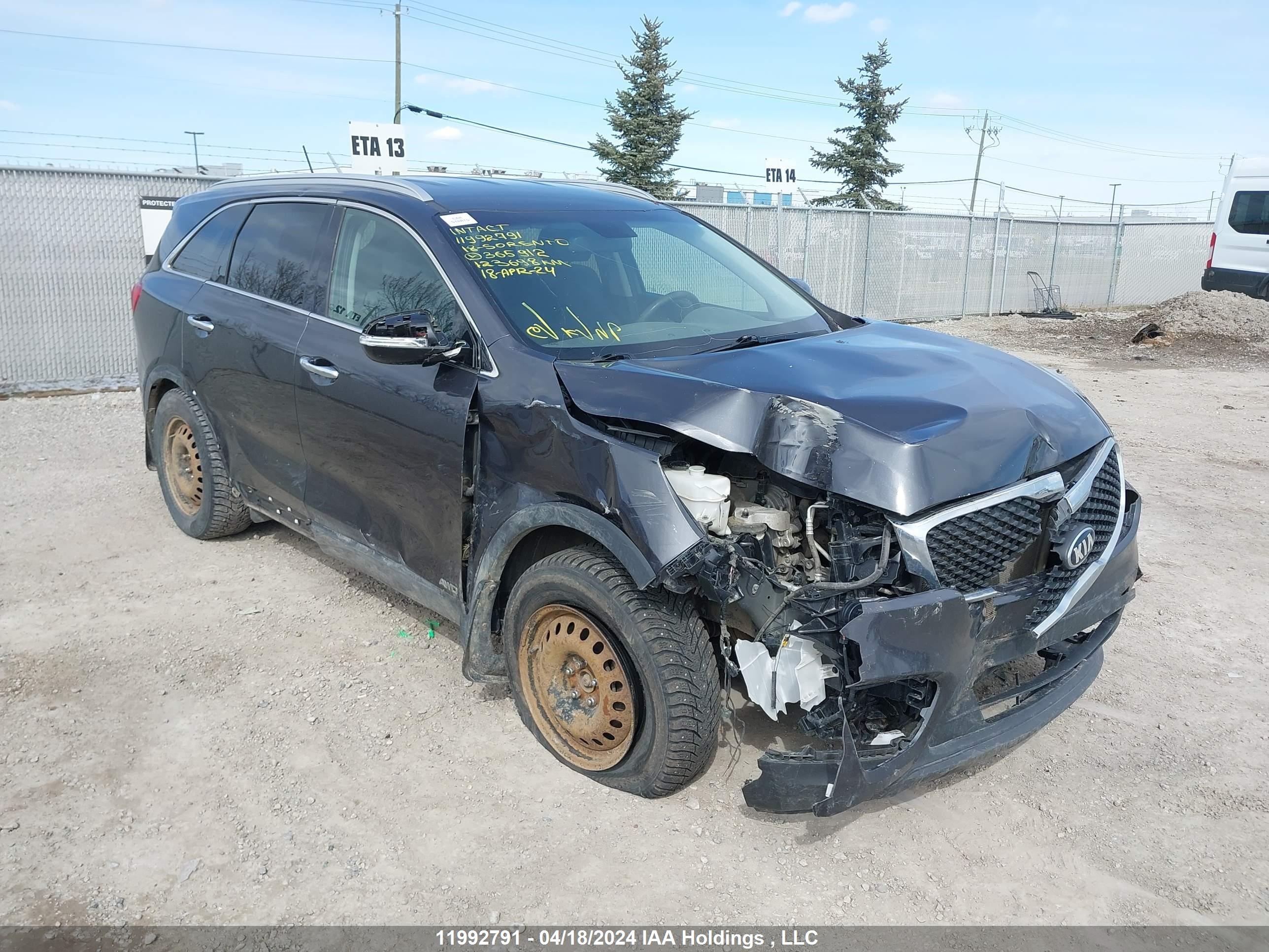 kia sorento 2018 5xypgda35jg365912