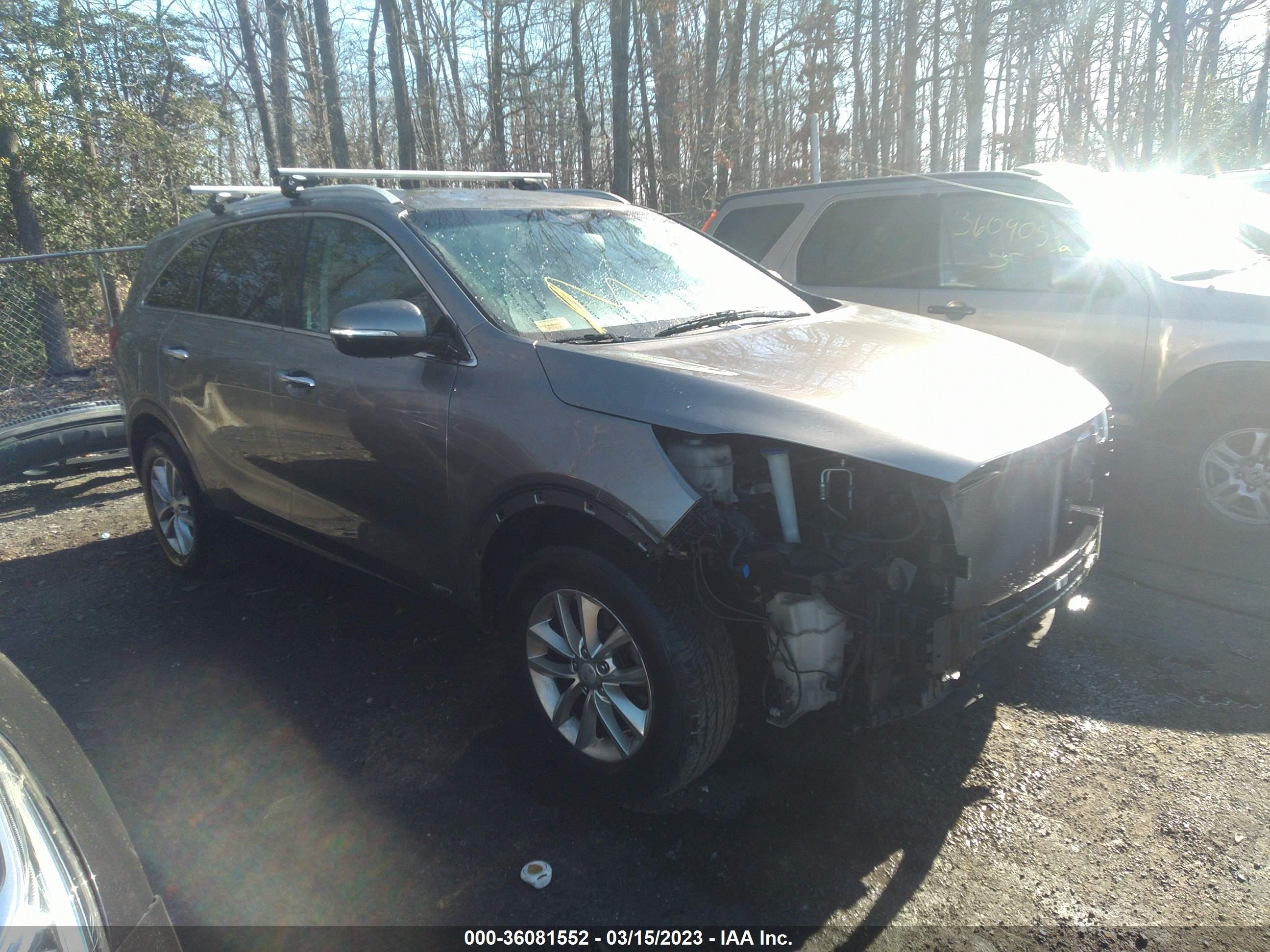 kia sorento 2016 5xypgda3xgg015703