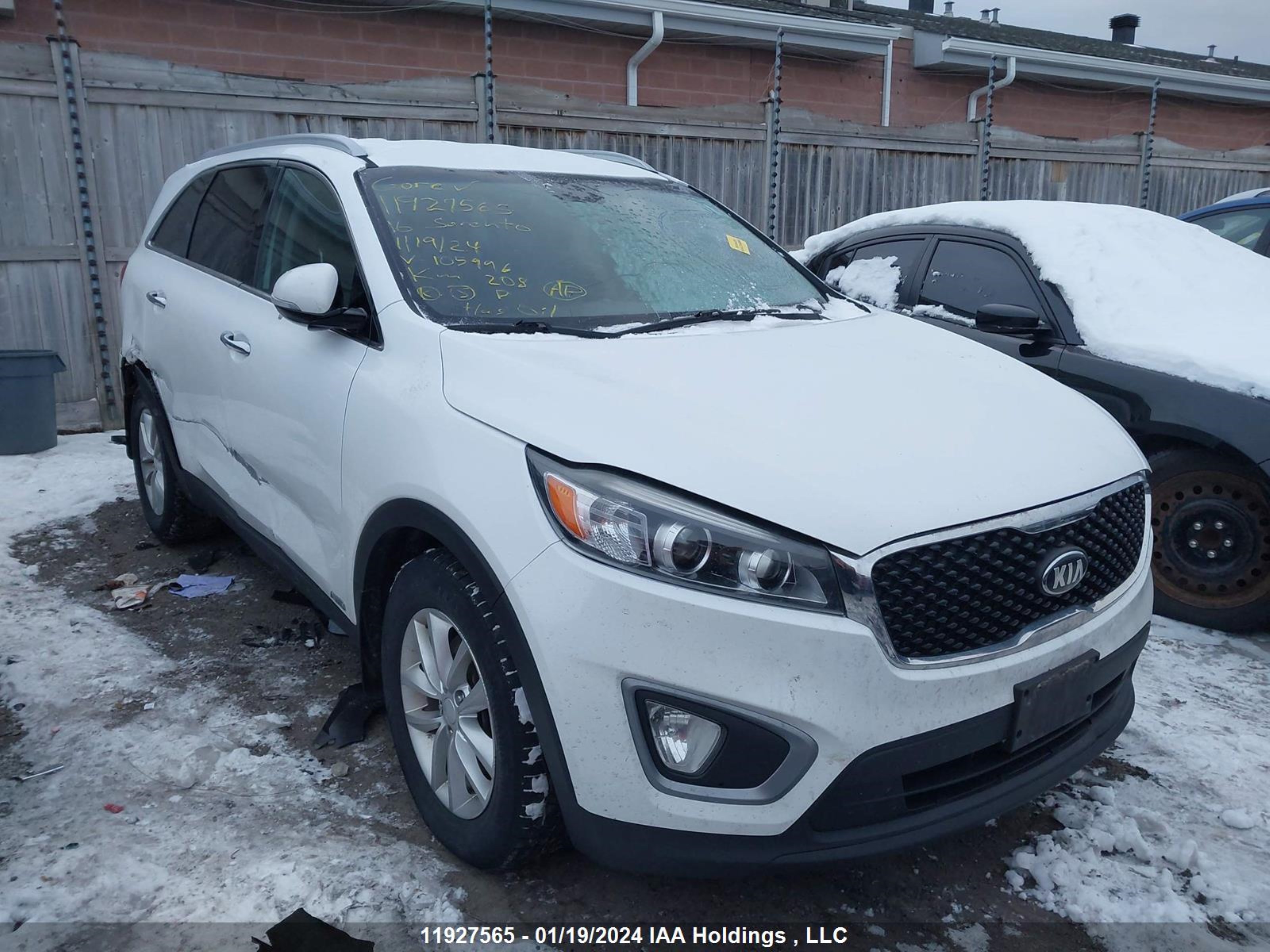 kia sorento 2016 5xypgda56gg105996