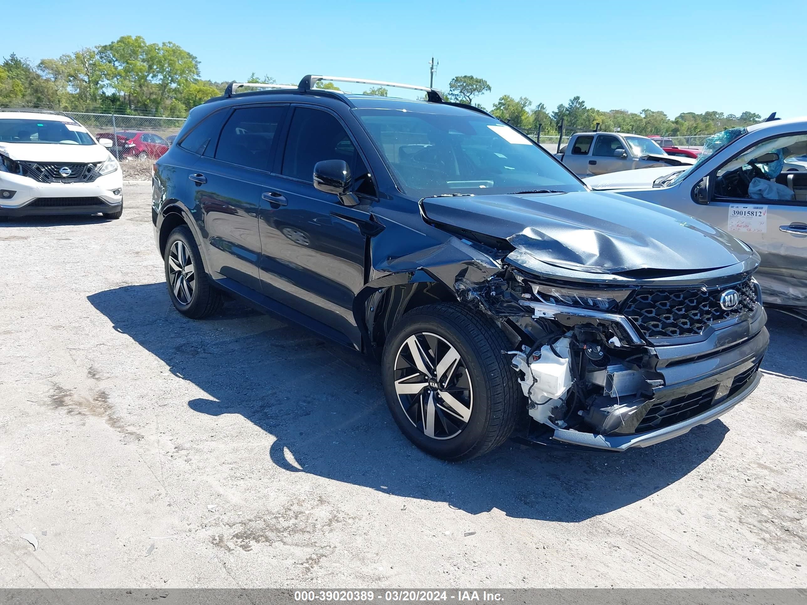 kia sorento 2021 5xyrh4lf7mg031933