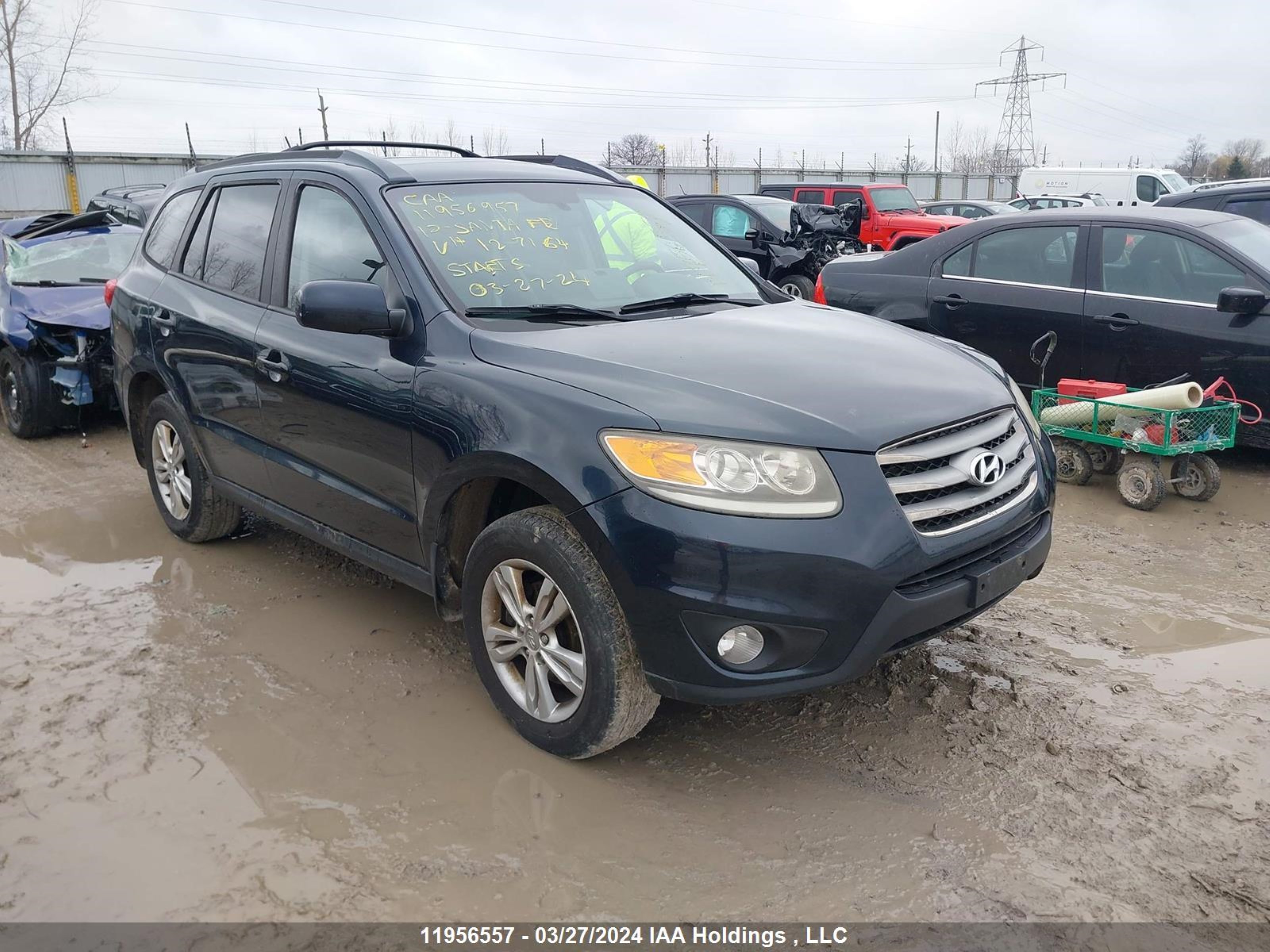 hyundai santa fe 2012 5xyzg3ab1cg127164