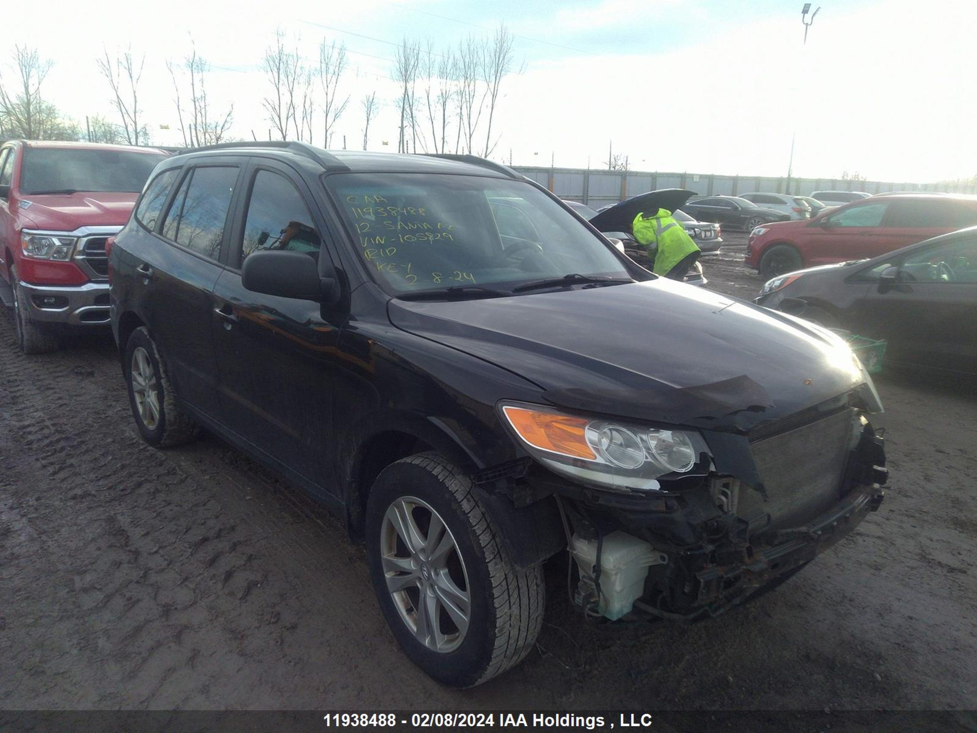 hyundai santa fe 2012 5xyzgdag3cg105829