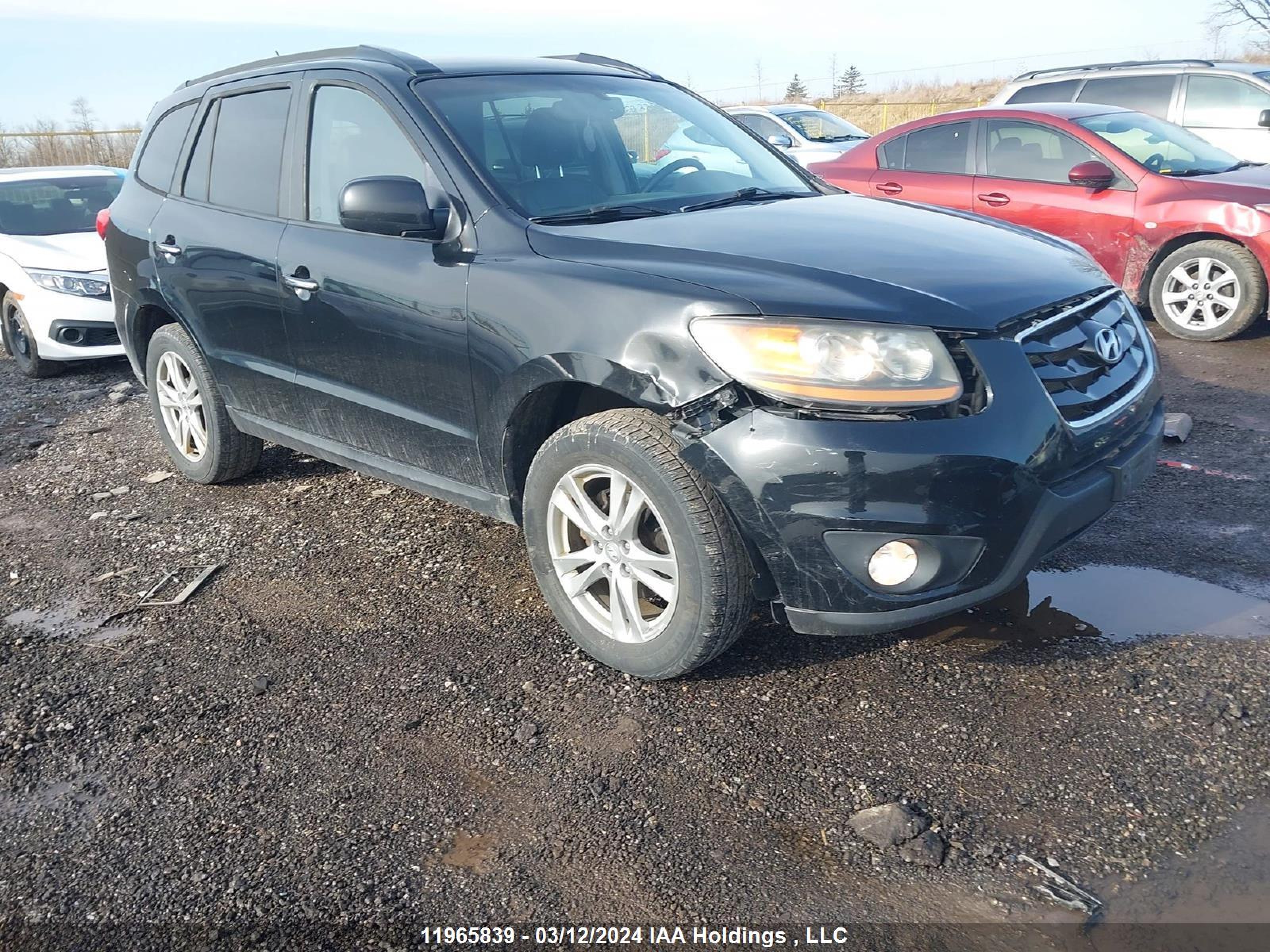 hyundai santa fe 2011 5xyzhdag2bg087495