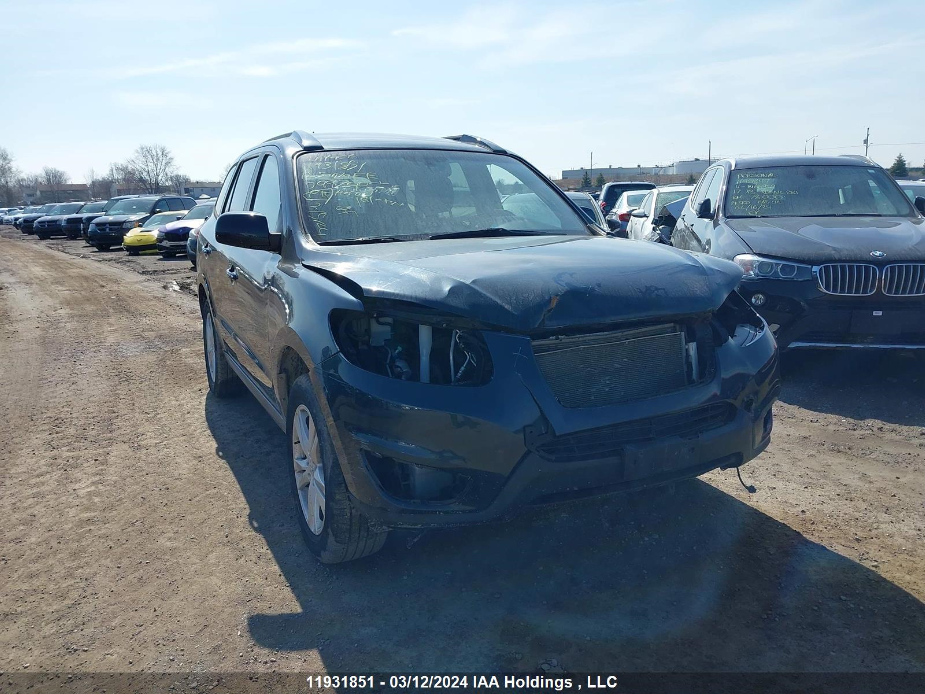 hyundai santa fe 2012 5xyzhdag3cg099740