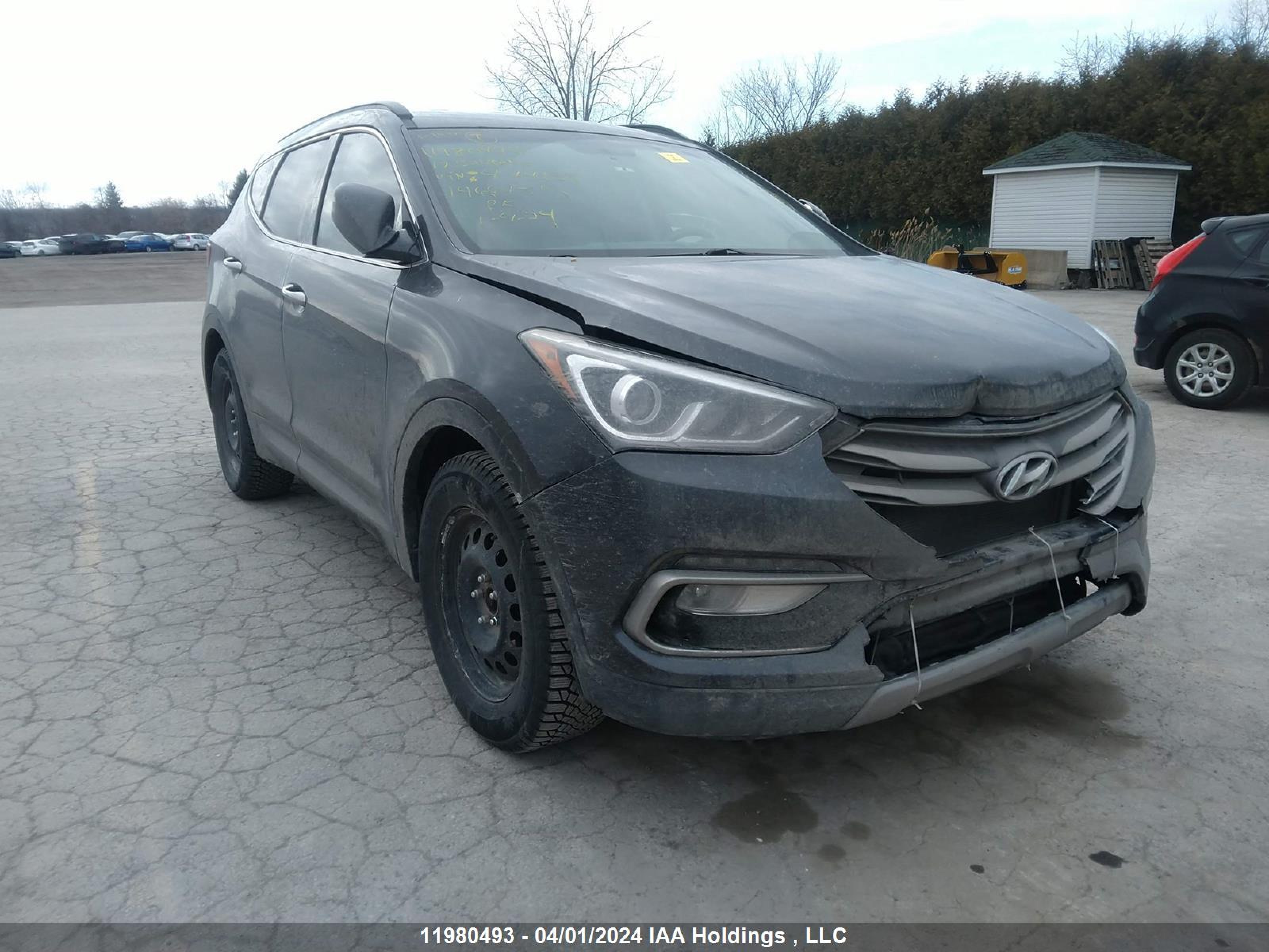 hyundai santa fe 2017 5xyzt3lb9hg444139