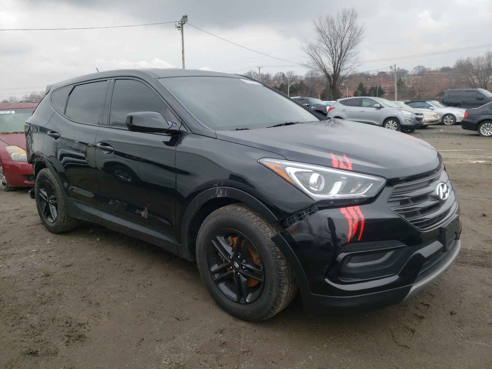 hyundai santa fe s 2018 5xyzt3lb9jg569955