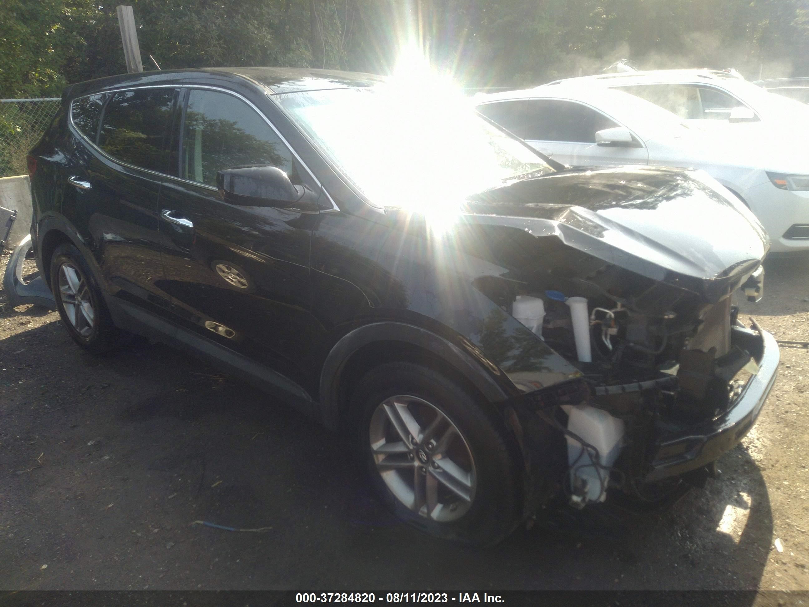 hyundai santa fe 2018 5xyztdlb4jg532883