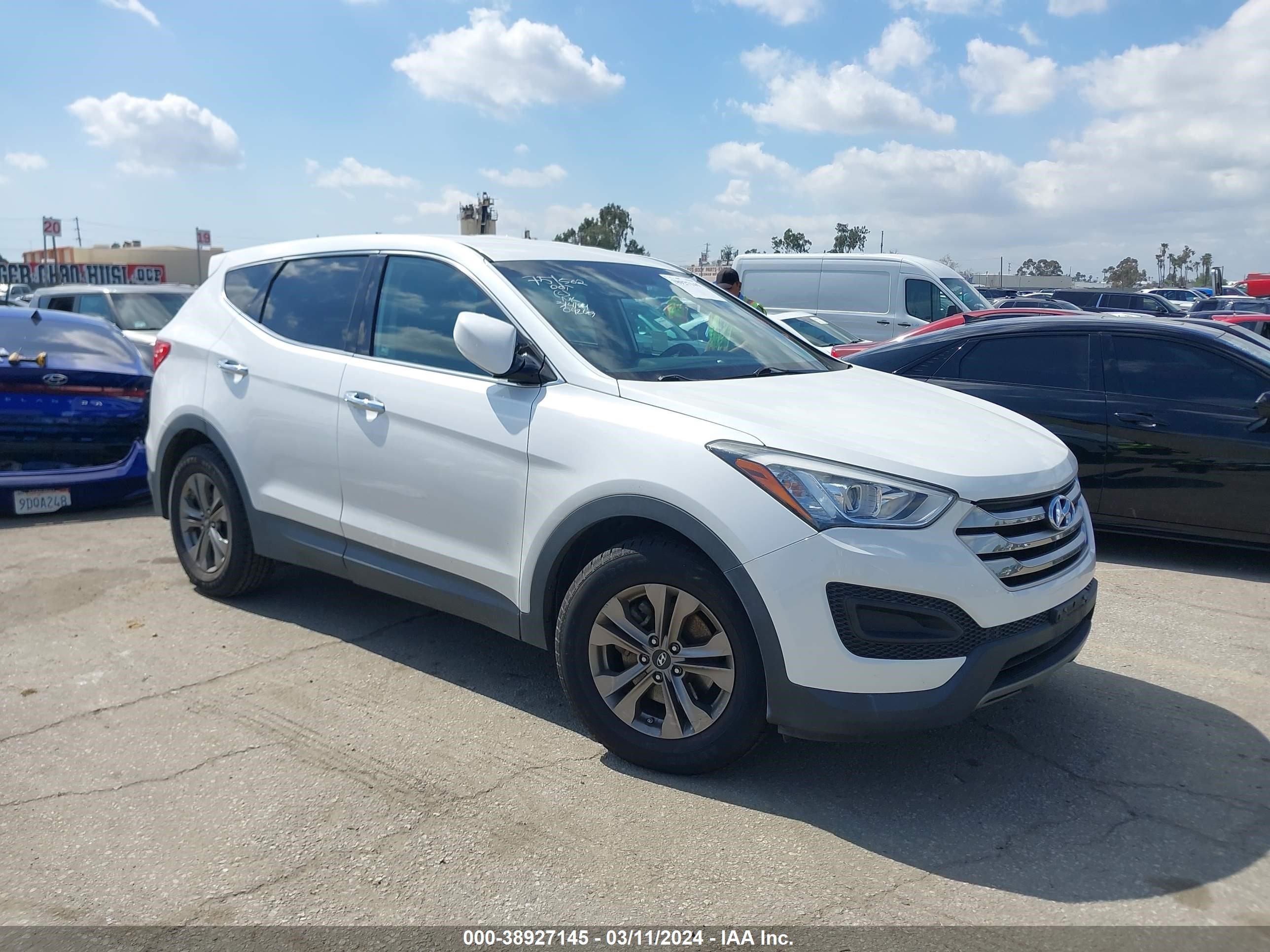 hyundai santa fe 2015 5xyztdlb6fg254804