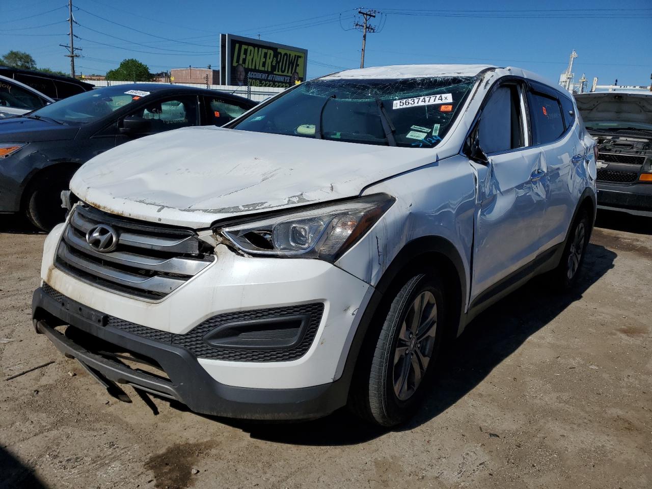 hyundai santa fe 2016 5xyztdlb8gg328919