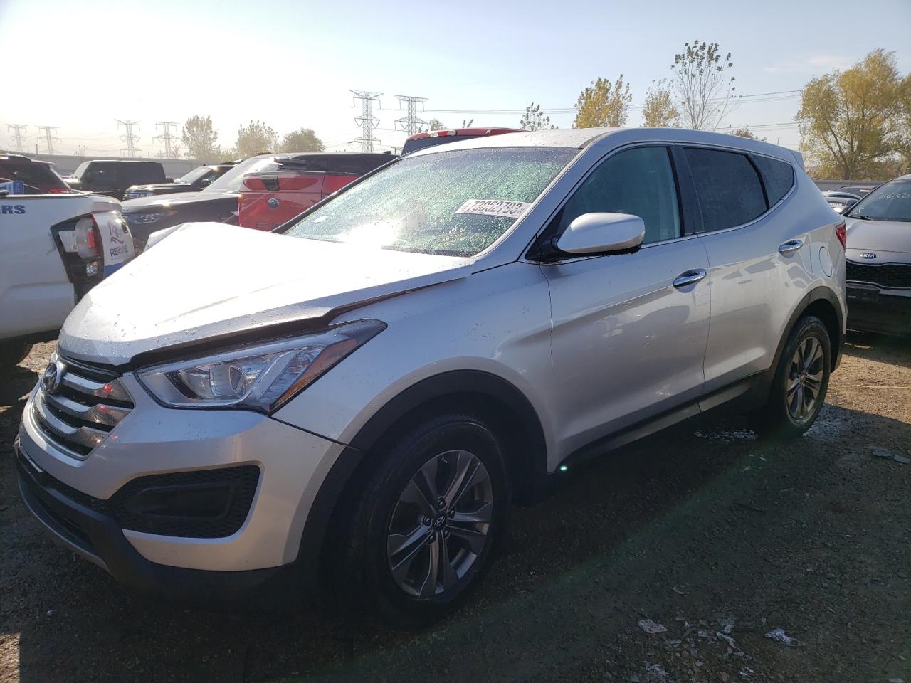 hyundai santa fe 2016 5xyztdlb8gg369387