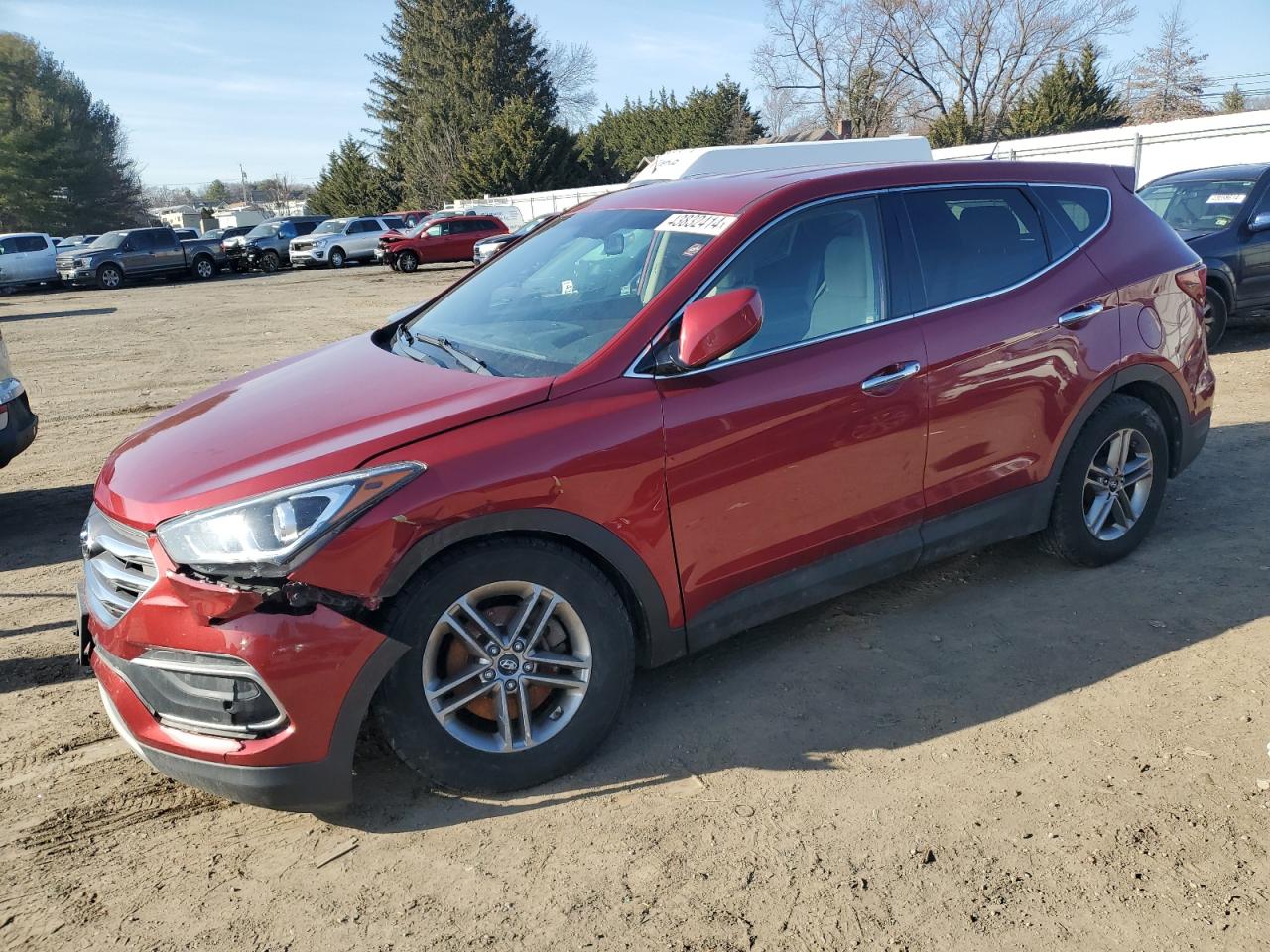 hyundai santa fe 2018 5xyztdlb8jg555454