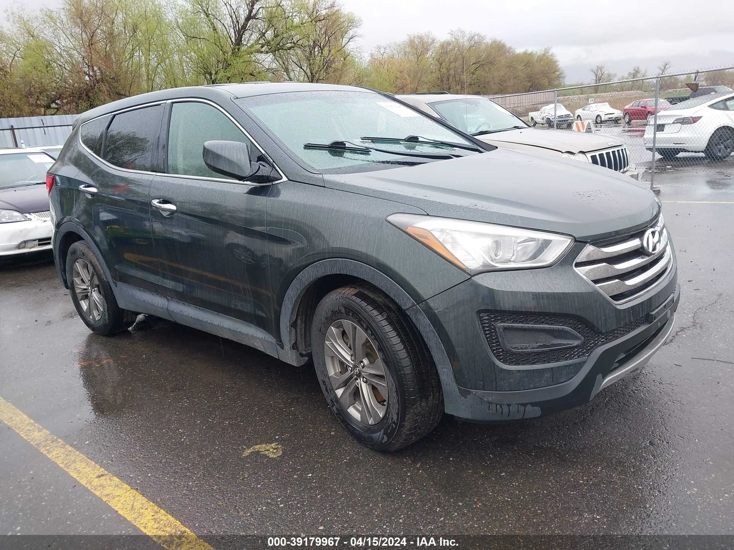 hyundai santa fe 2014 5xyztdlb9eg152704