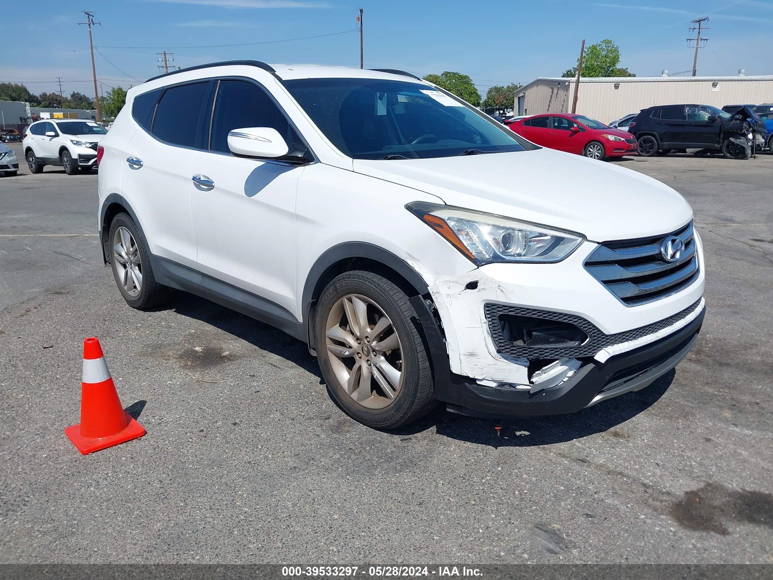 hyundai santa fe 2014 5xyzu3la1eg228835