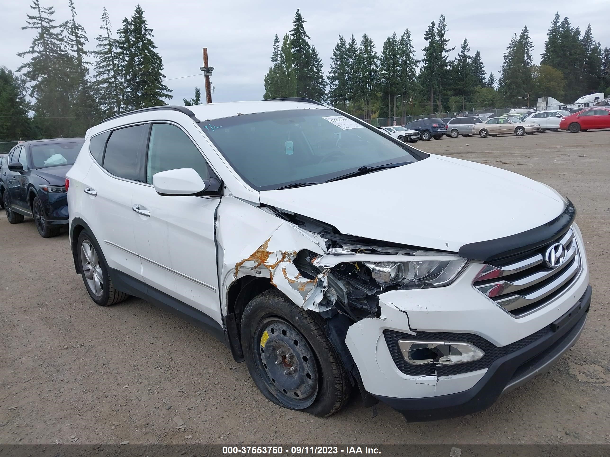 hyundai santa fe 2013 5xyzu3laxdg057274