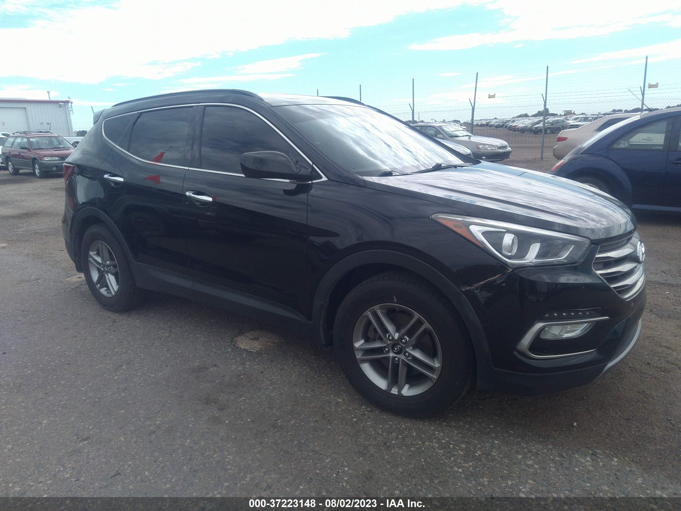 hyundai santa fe 2017 5xyzu3lb0hg418669