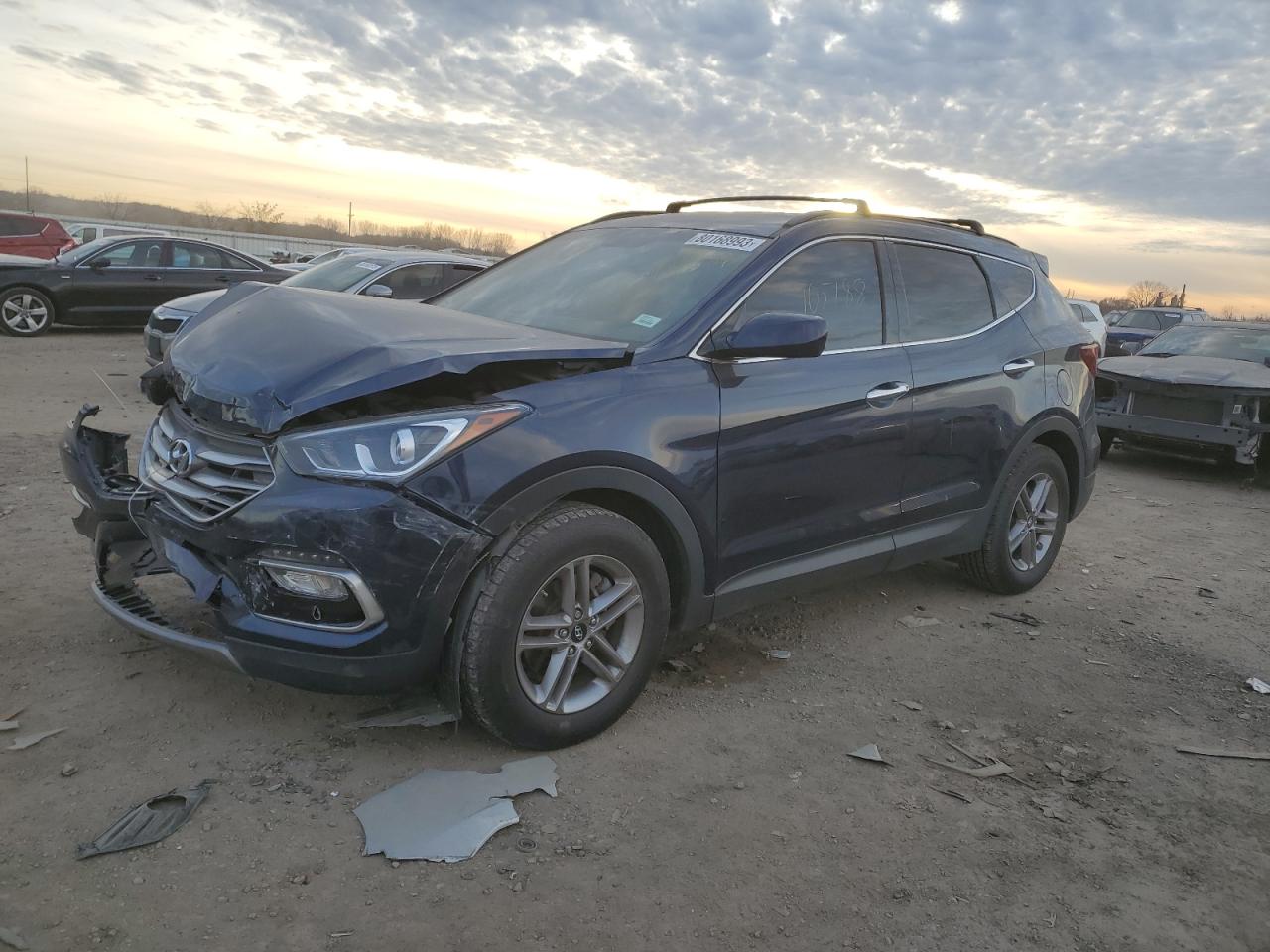 hyundai santa fe 2017 5xyzu3lb1hg423654