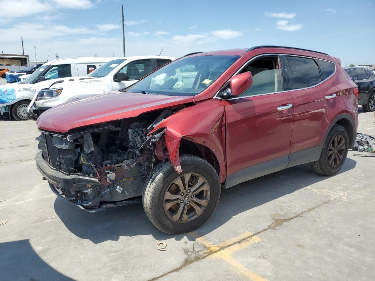 hyundai santa fe 2013 5xyzu3lb2dg016498