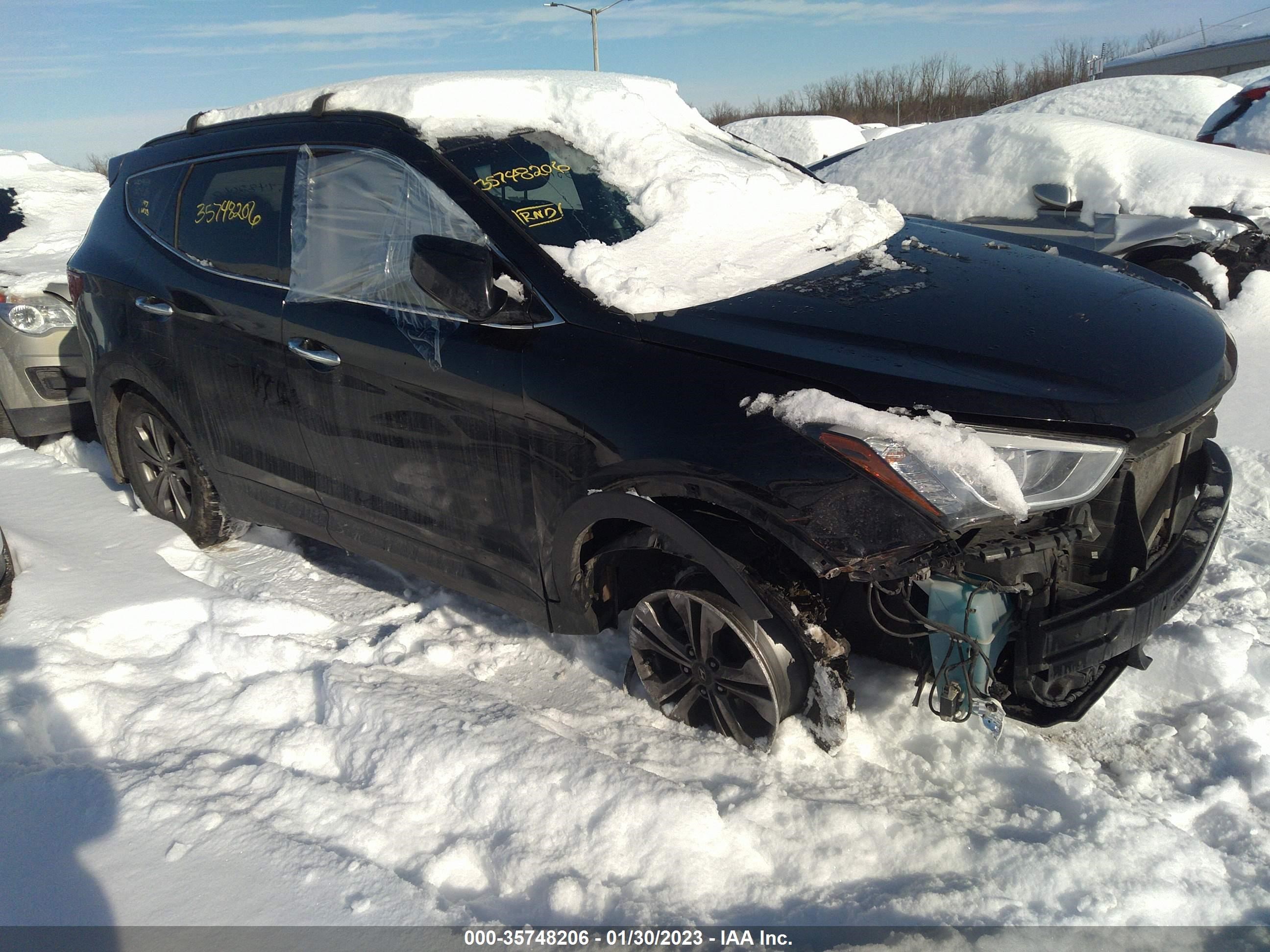 hyundai santa fe 2013 5xyzu3lb2dg117072