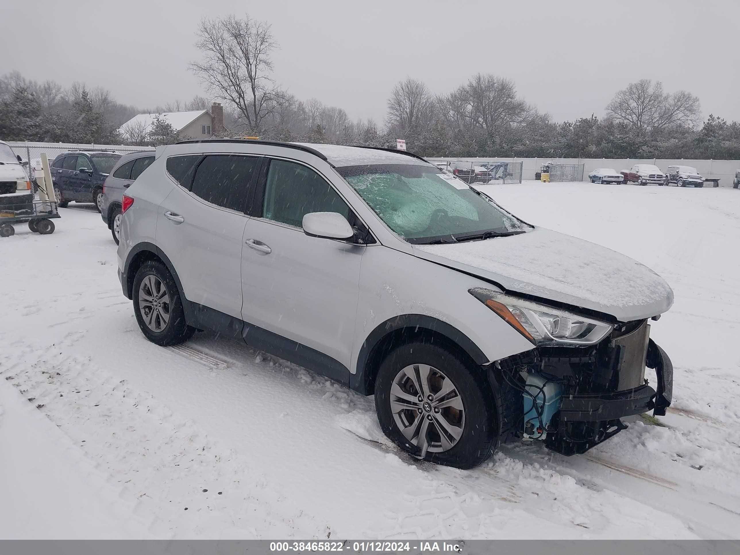 hyundai santa fe 2014 5xyzu3lb2eg132589