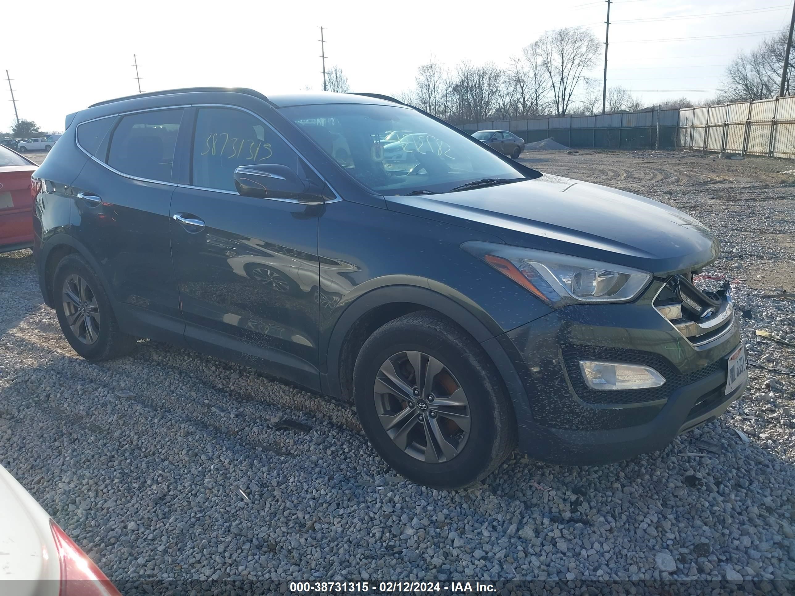 hyundai santa fe 2014 5xyzu3lb3eg193403