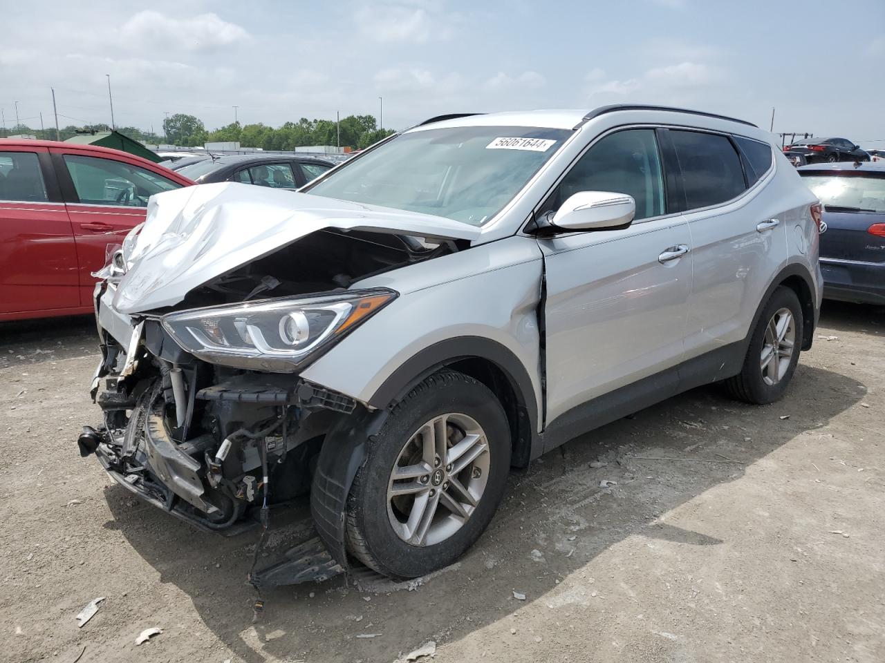 hyundai santa fe 2018 5xyzu3lb3jg541193